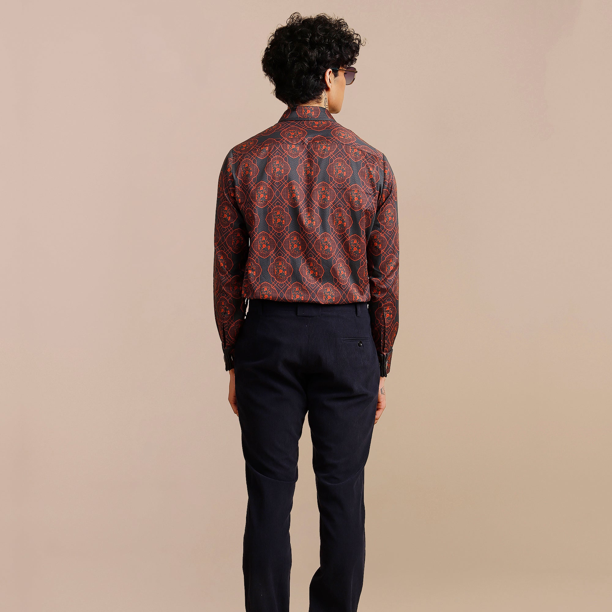 Midnight Blue - Burgundy Shirt | SATT