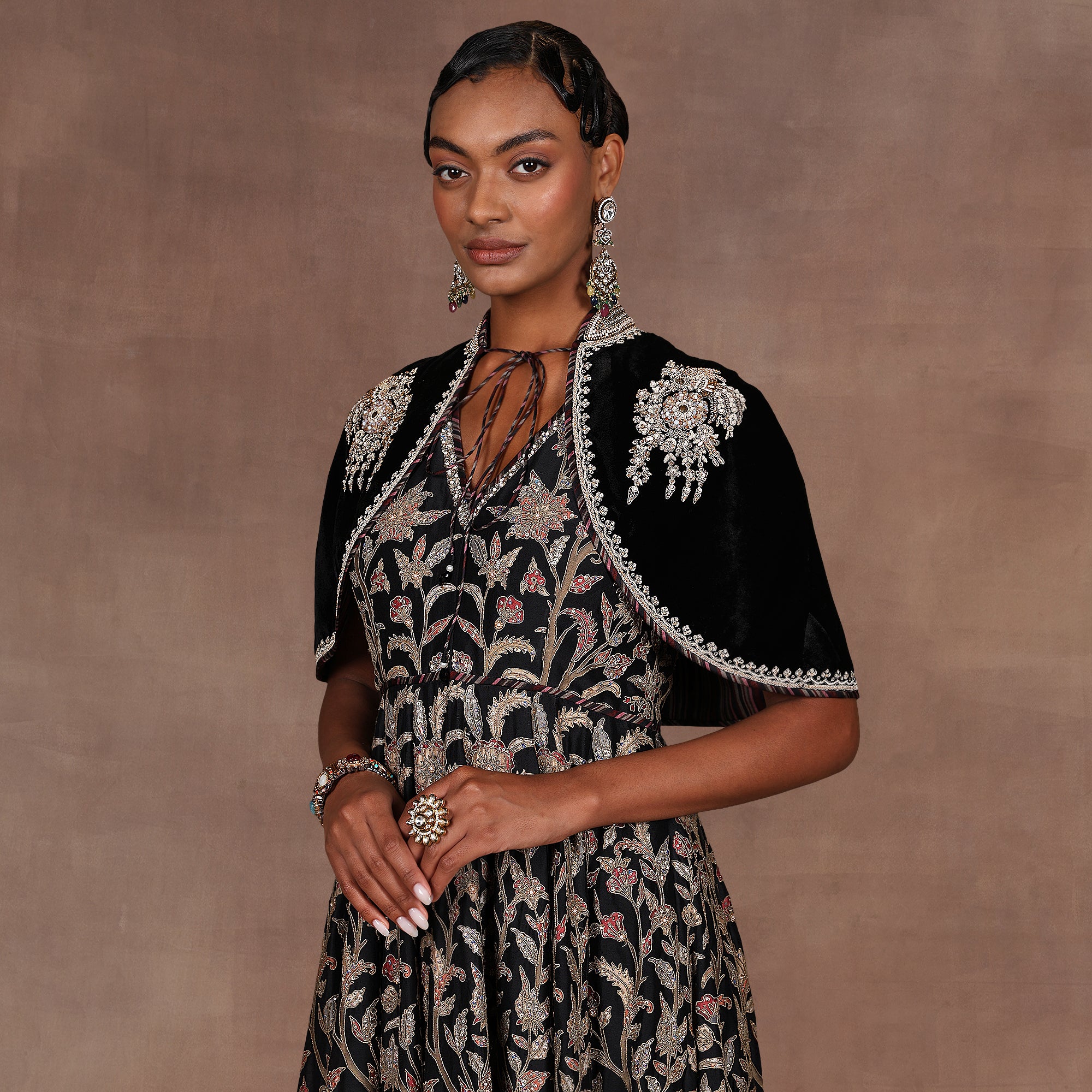 Noir Anarkali Set | EAST