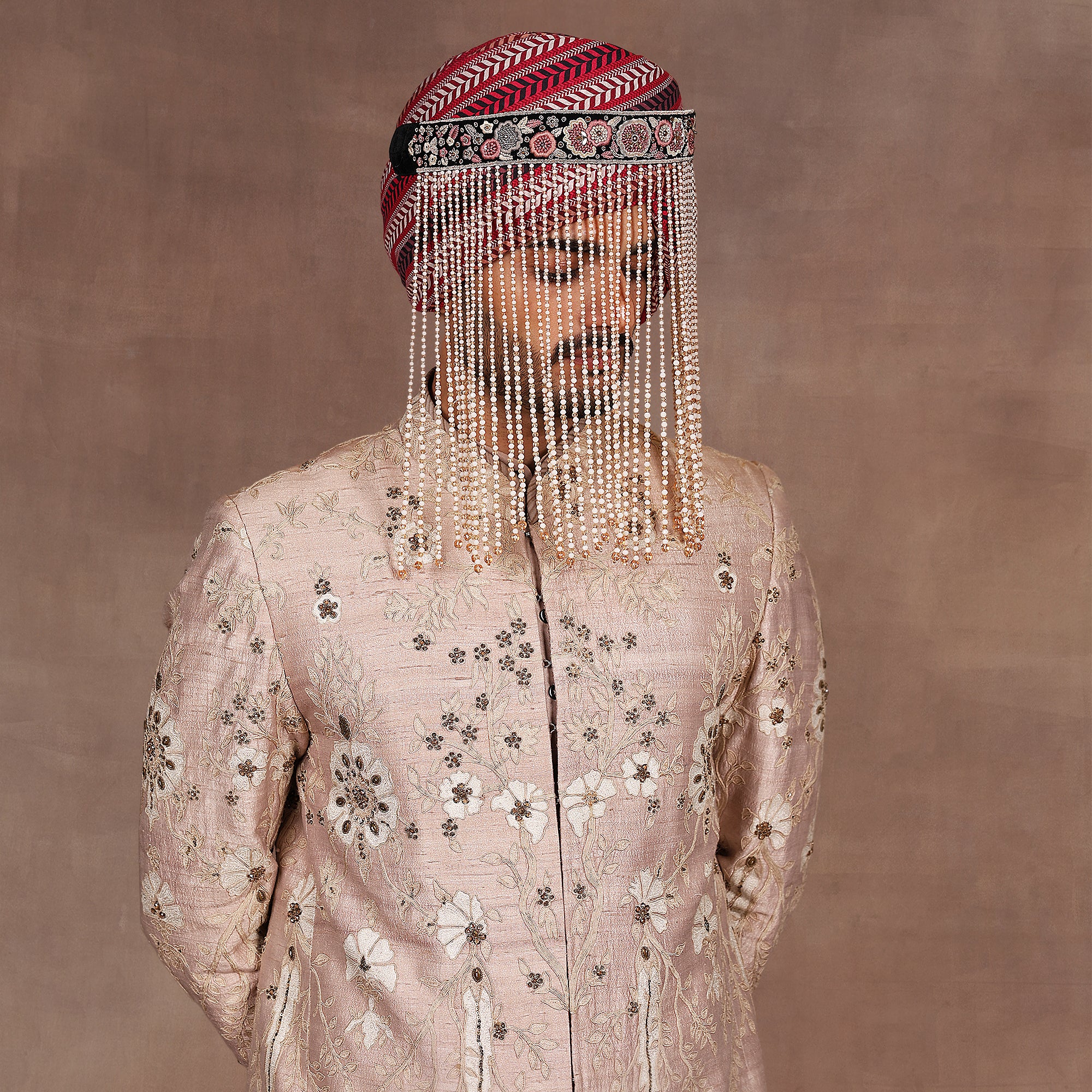 Noir - Blush Pink Embroidered Sehera