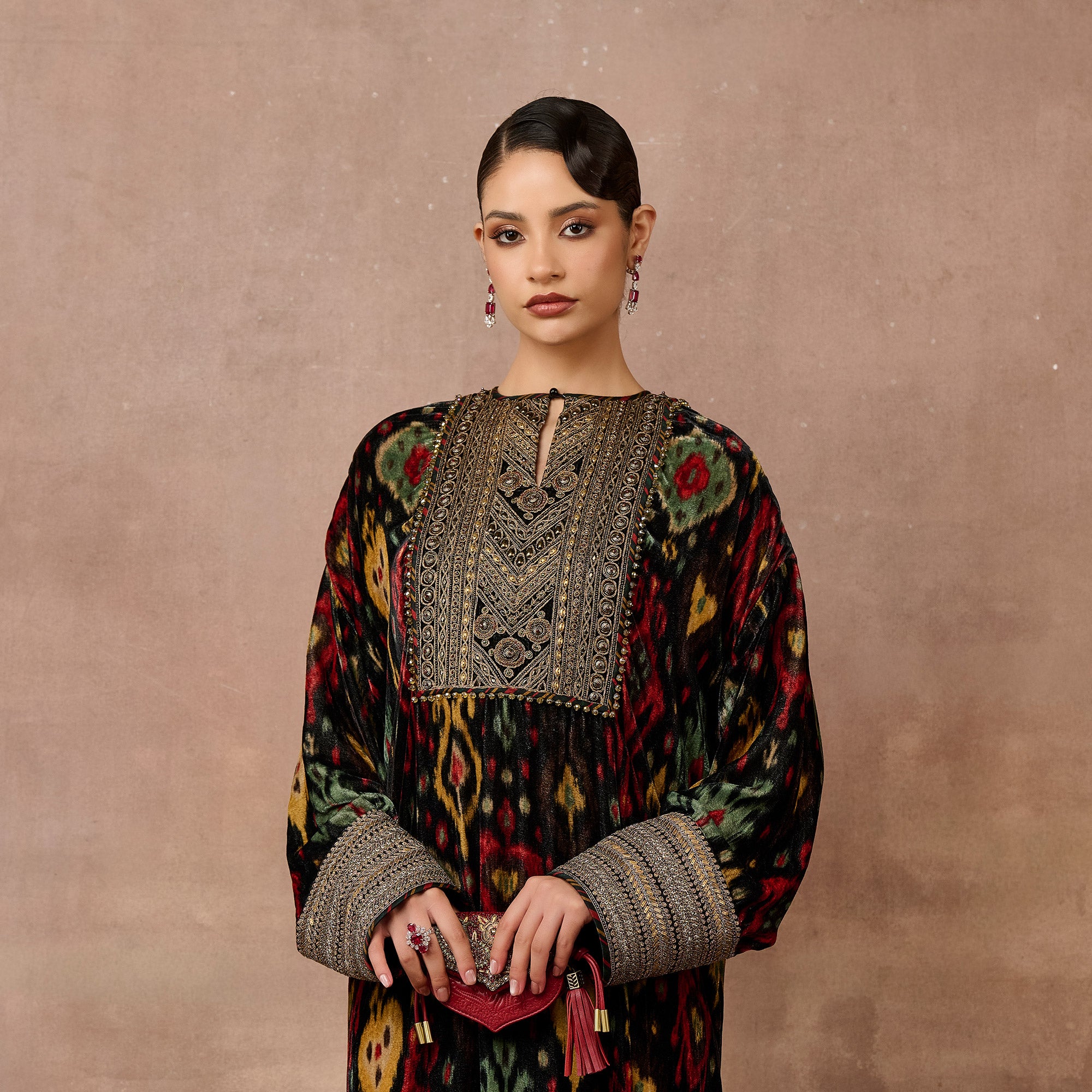 Noir Ikat Kaftan | EAST