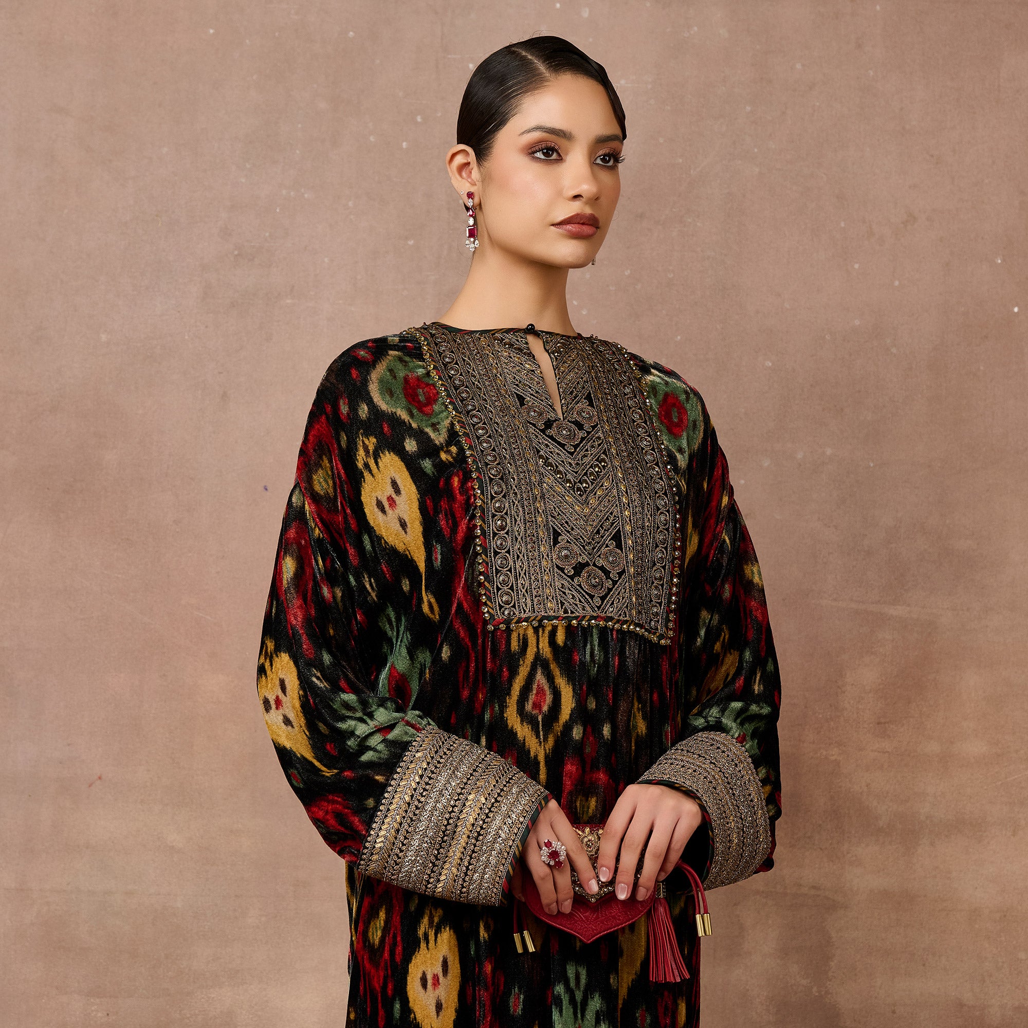 Noir Ikat Kaftan | EAST