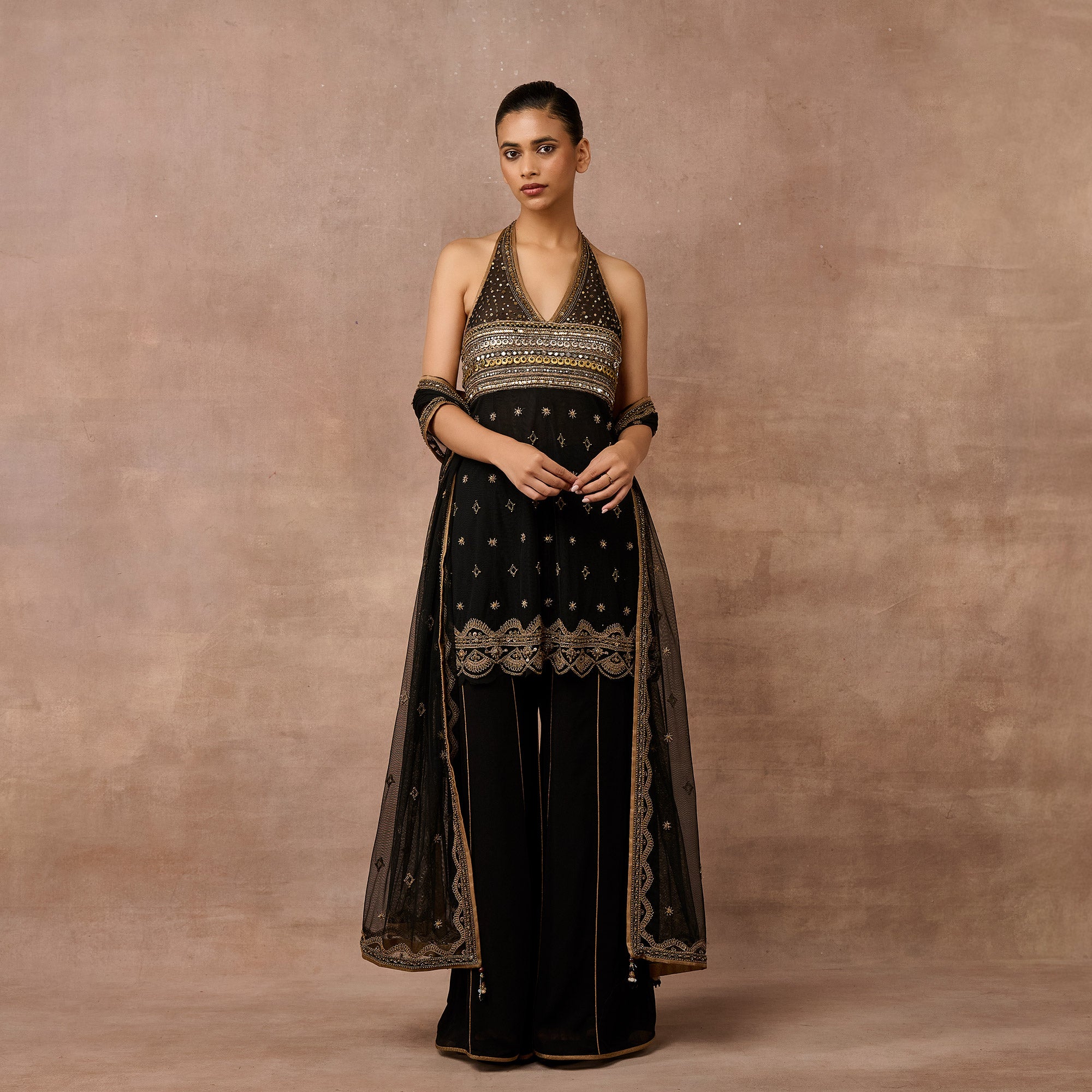 Noir Sharara Set | EAST