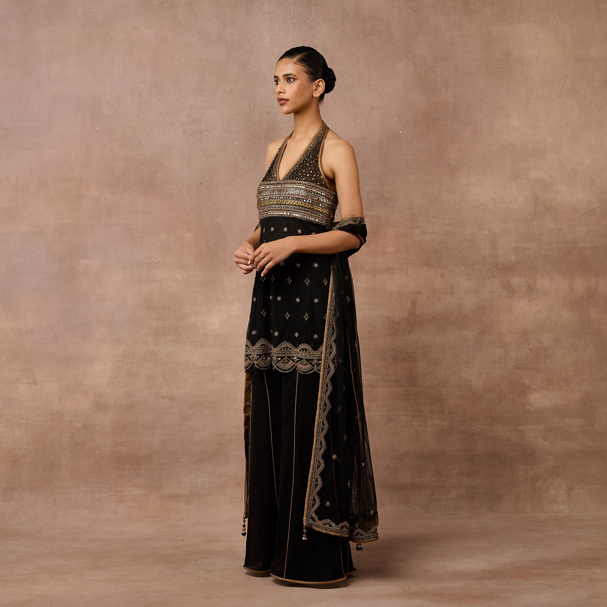 Noir Sharara Set | EAST