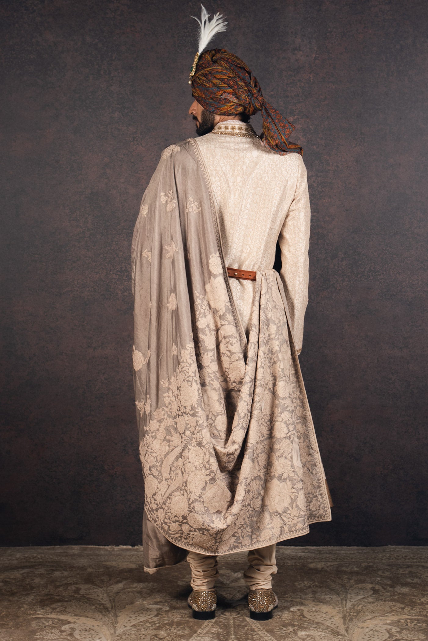 Nugrey Embroidered Sherwani Set | MURAQQA