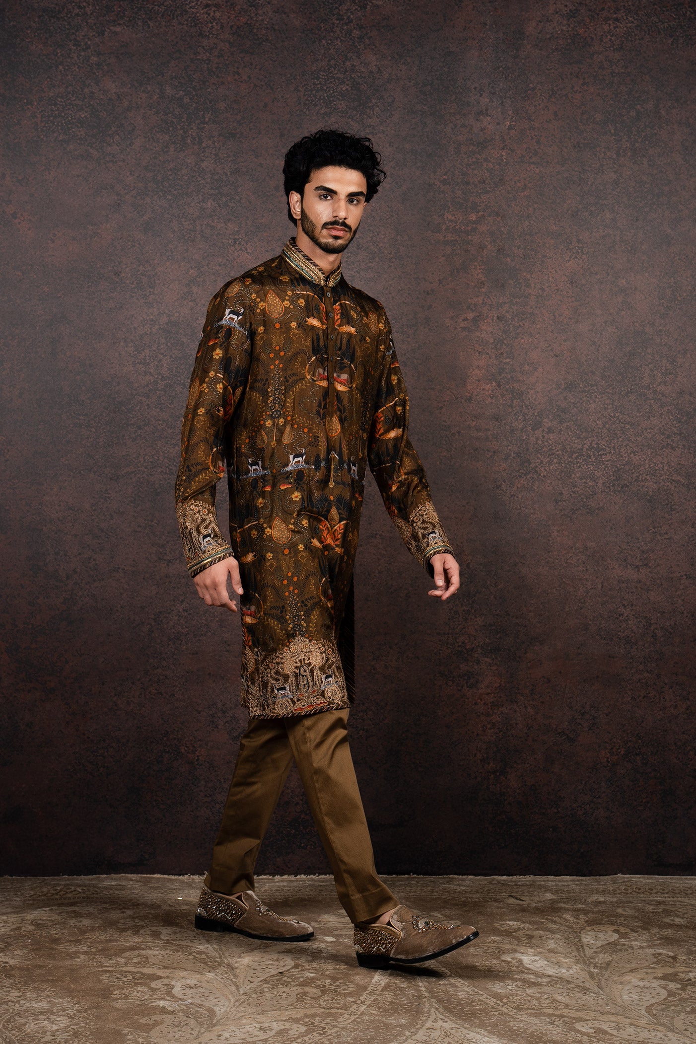 Olive Mustard Kurta Set | MURAQQA
