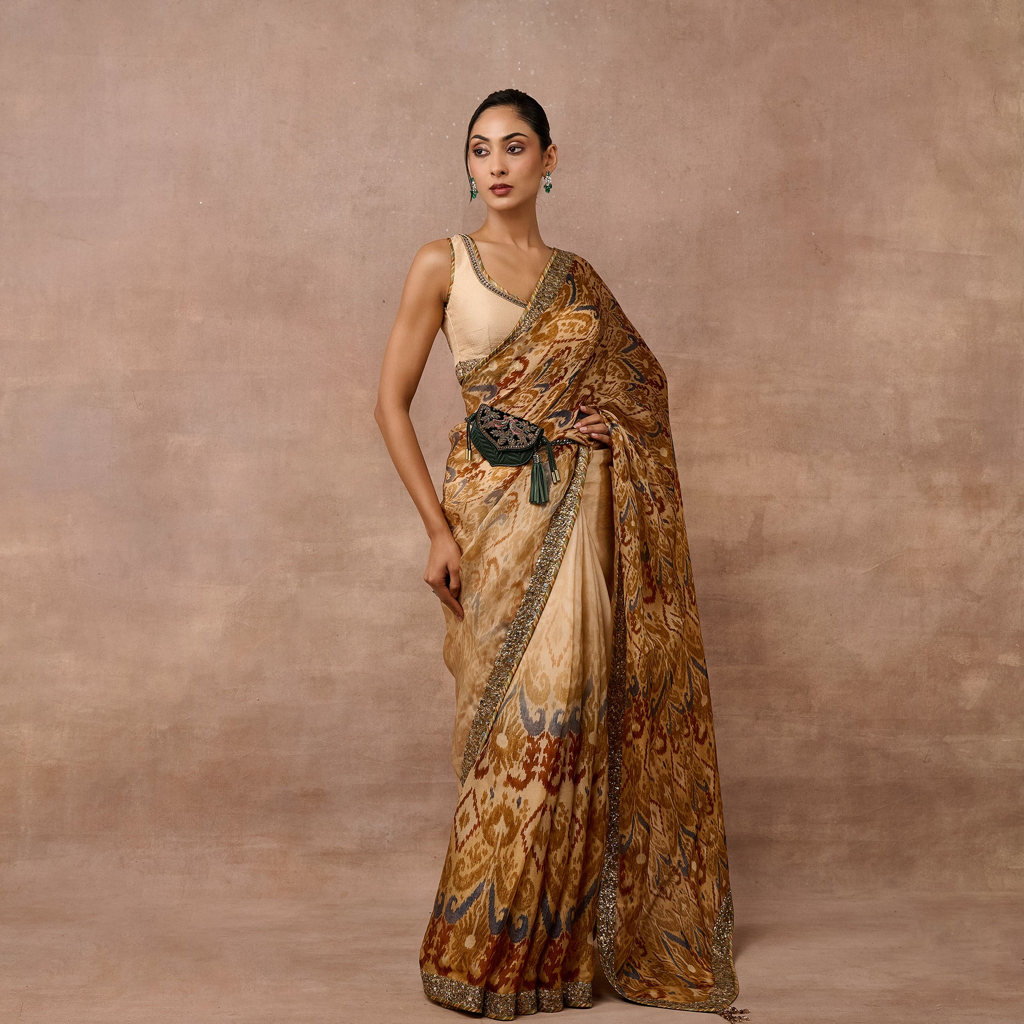 Pastel Yellow Saree Set | EAST
