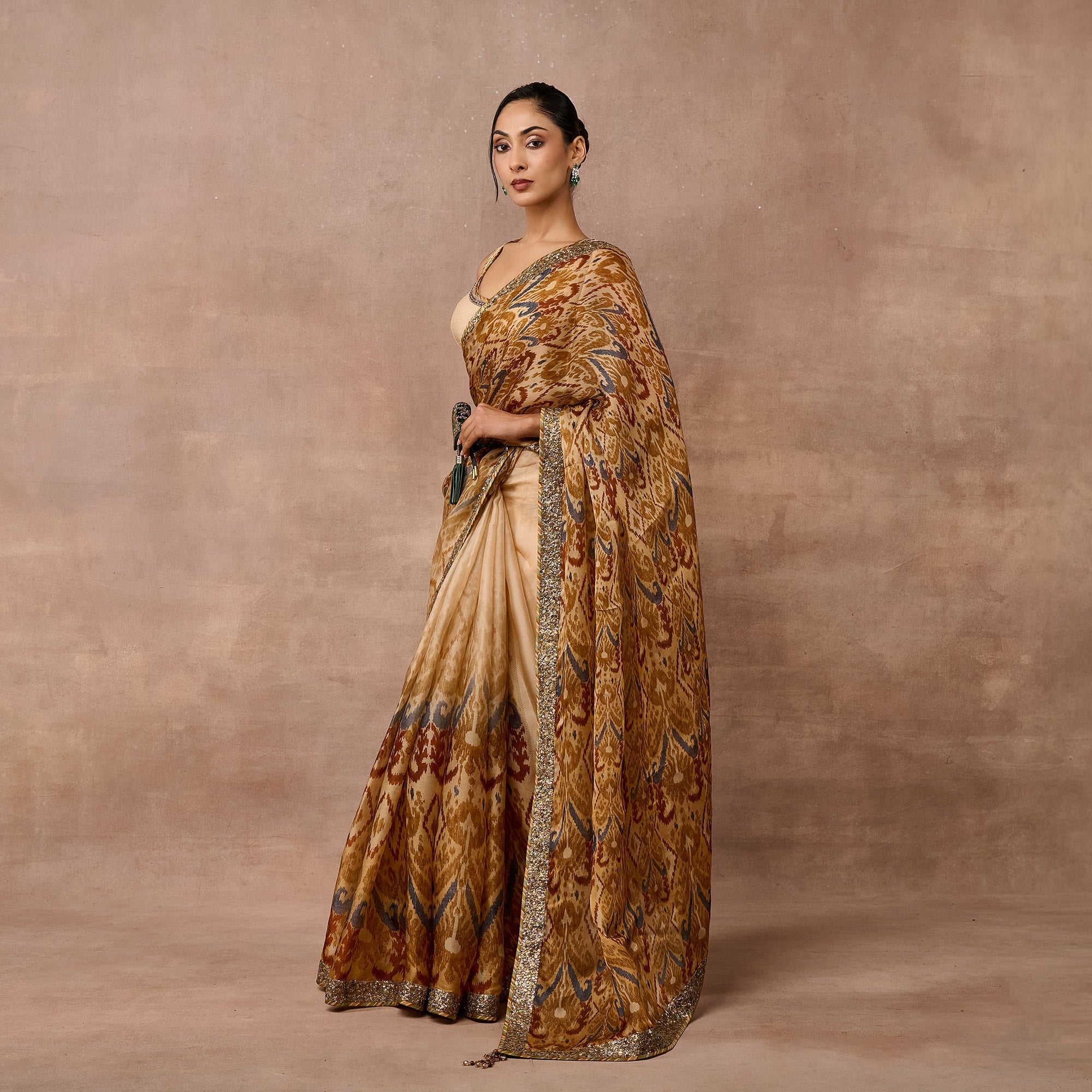 Pastel Yellow Saree Set | EAST