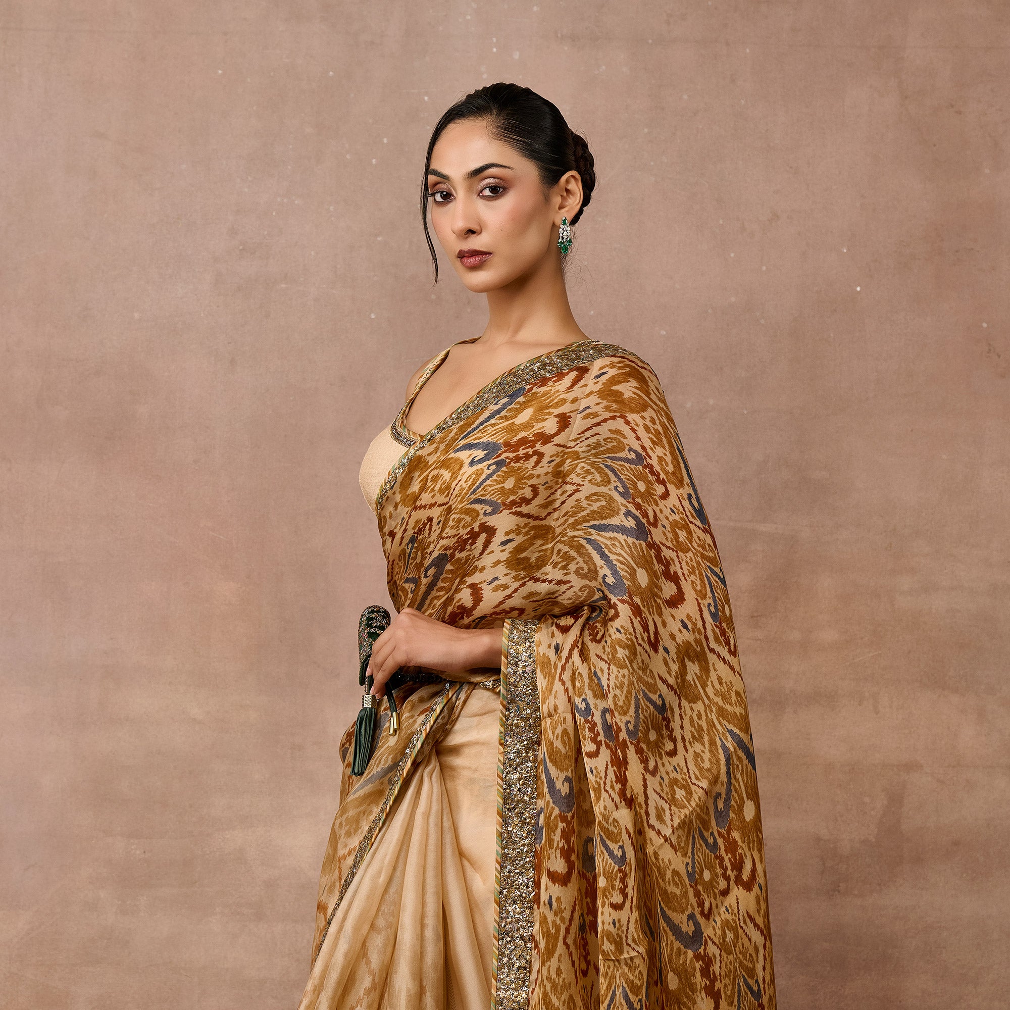 Pastel Yellow Saree Set | EAST