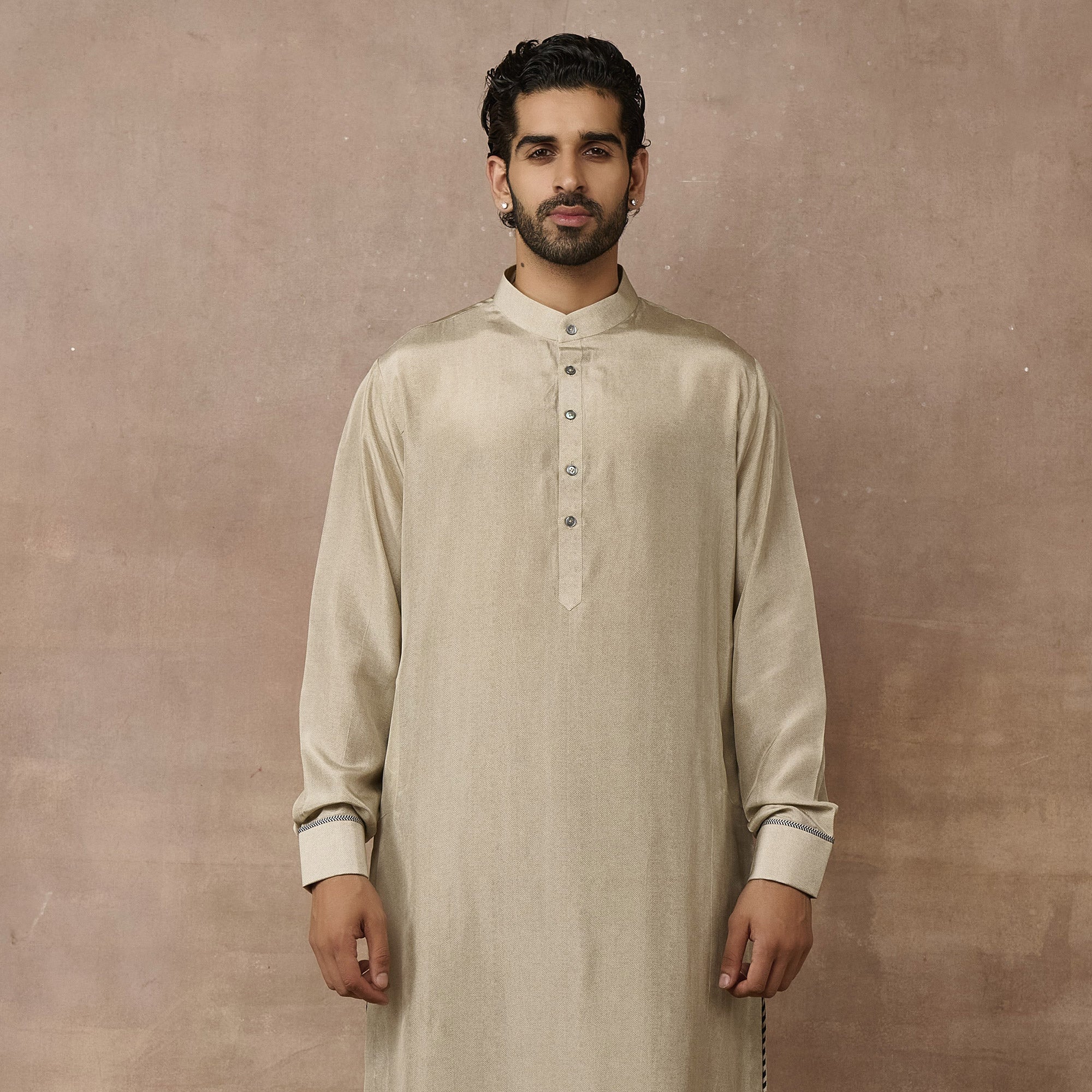 Pearl Grey Kurta Set | EAST