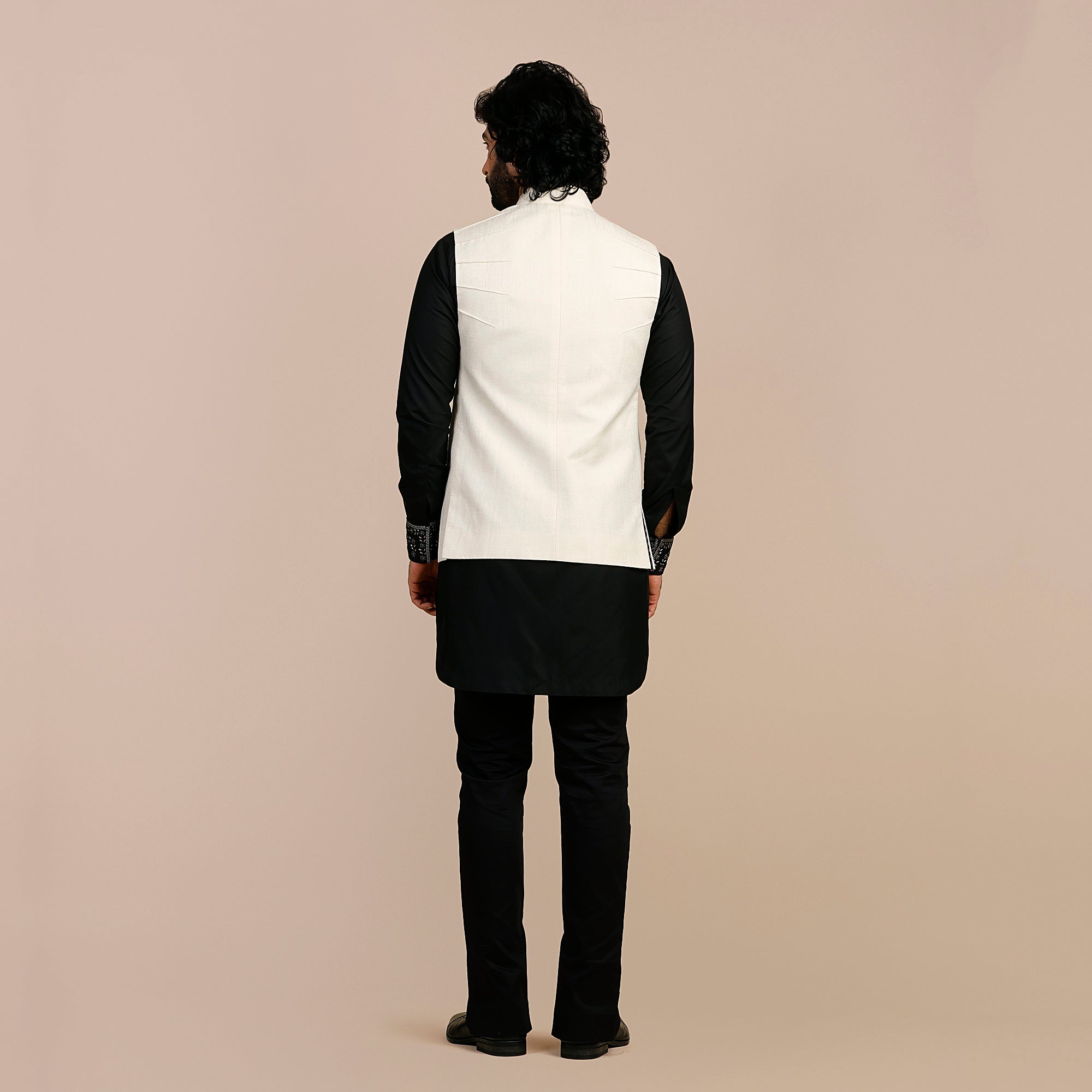 Pearl Ivory Nehru Jacket | SATT