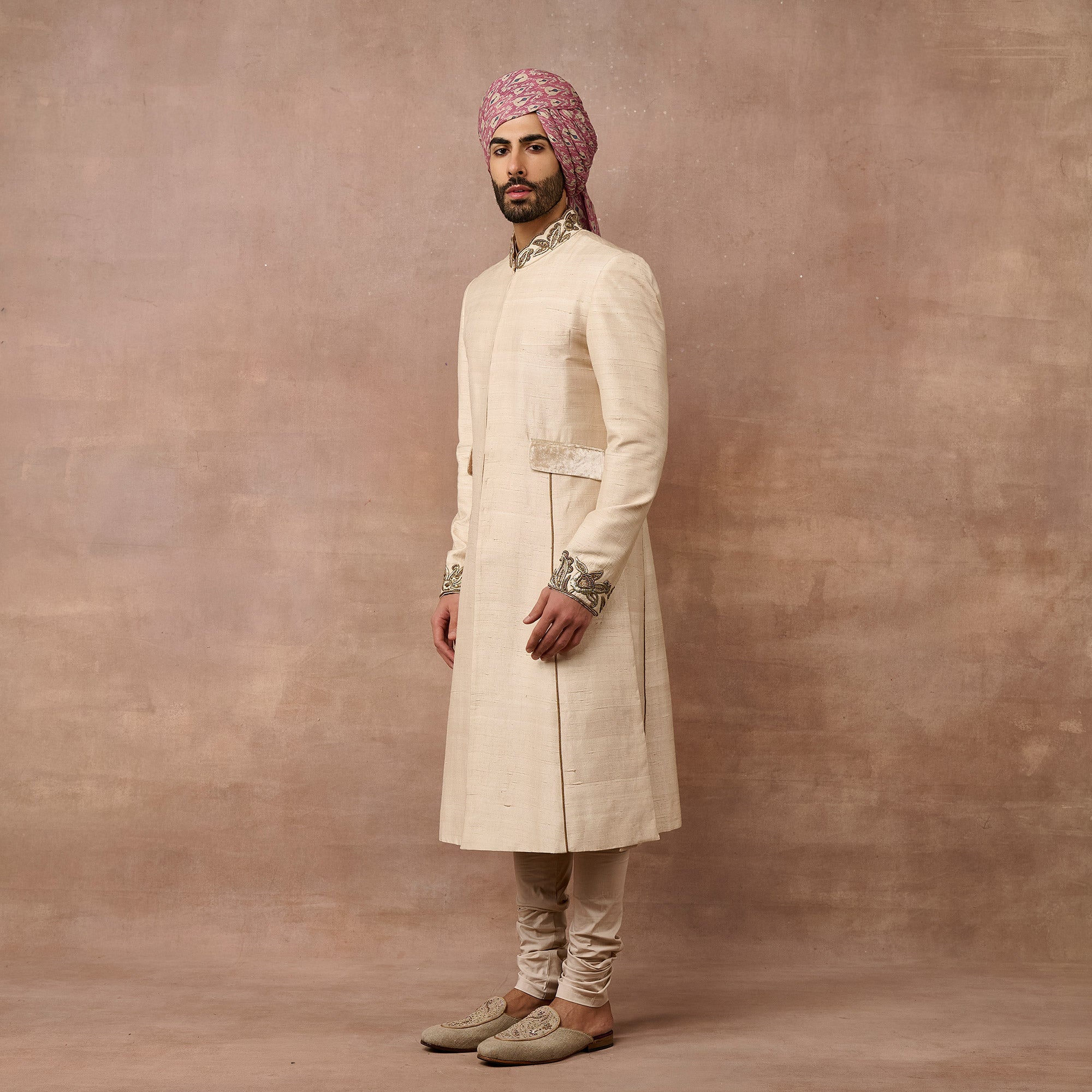 Pearl Ivory Sherwani Set | EAST