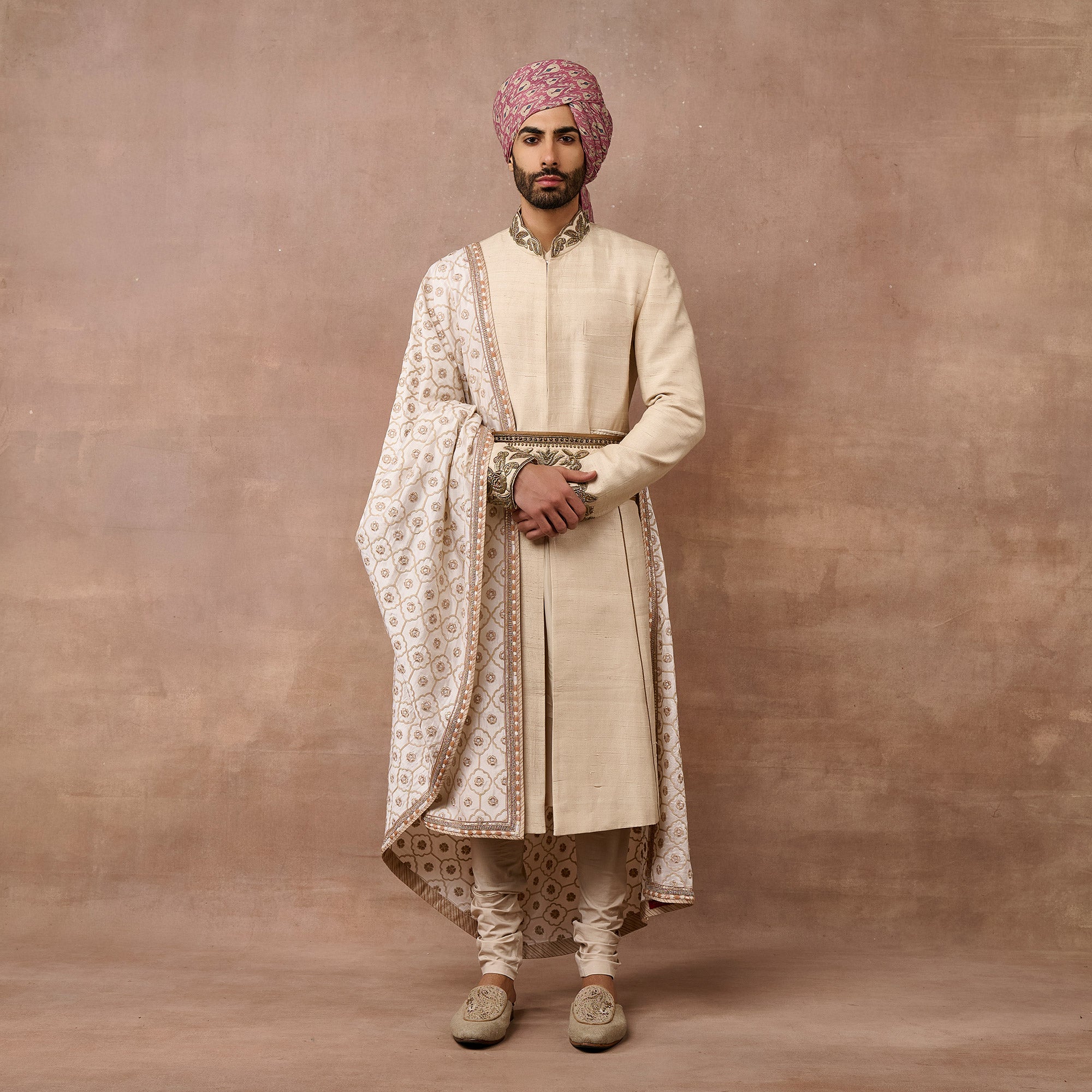 Pearl Ivory Sherwani Set | EAST