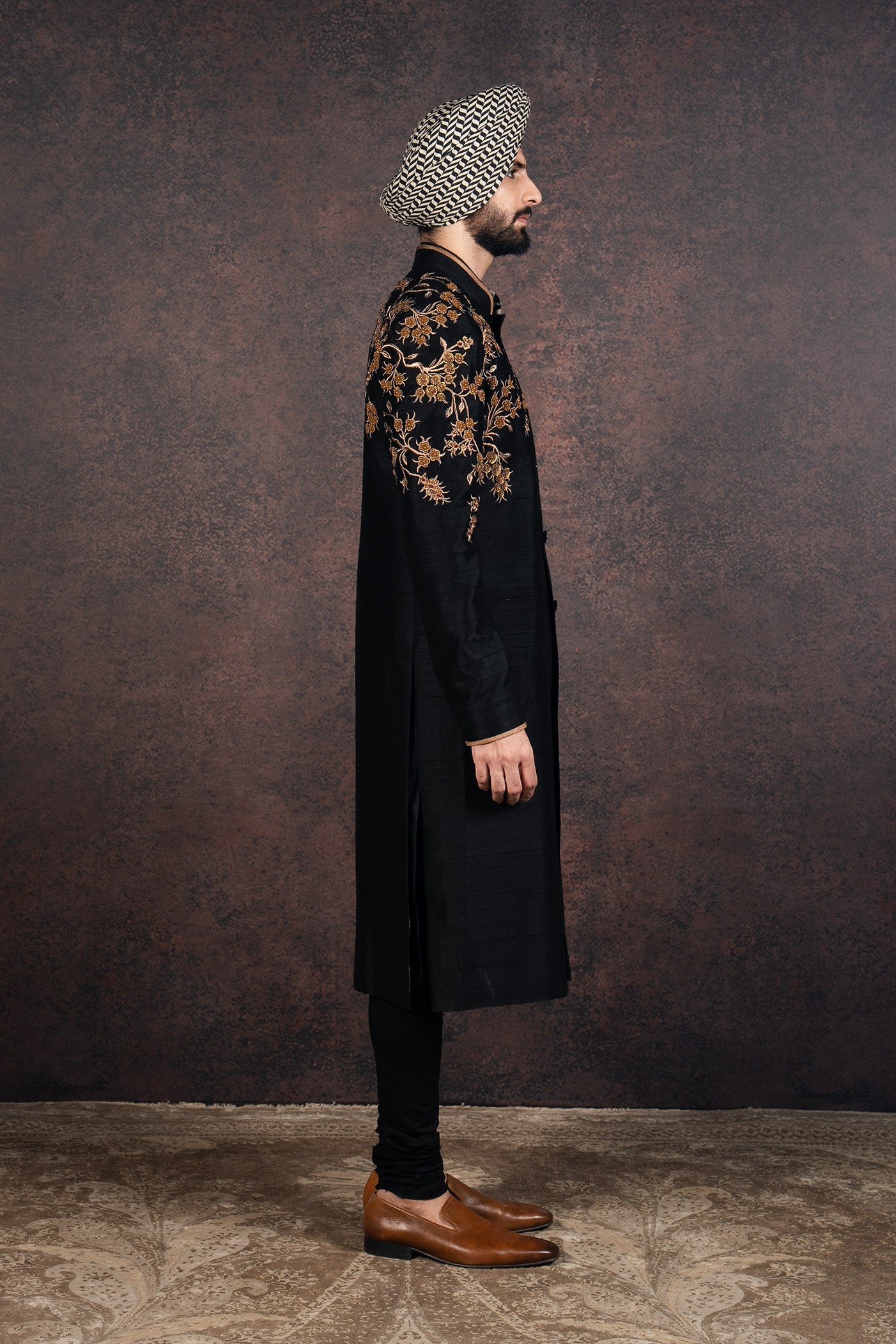 Rich Black Sherwani Set | MURAQQA