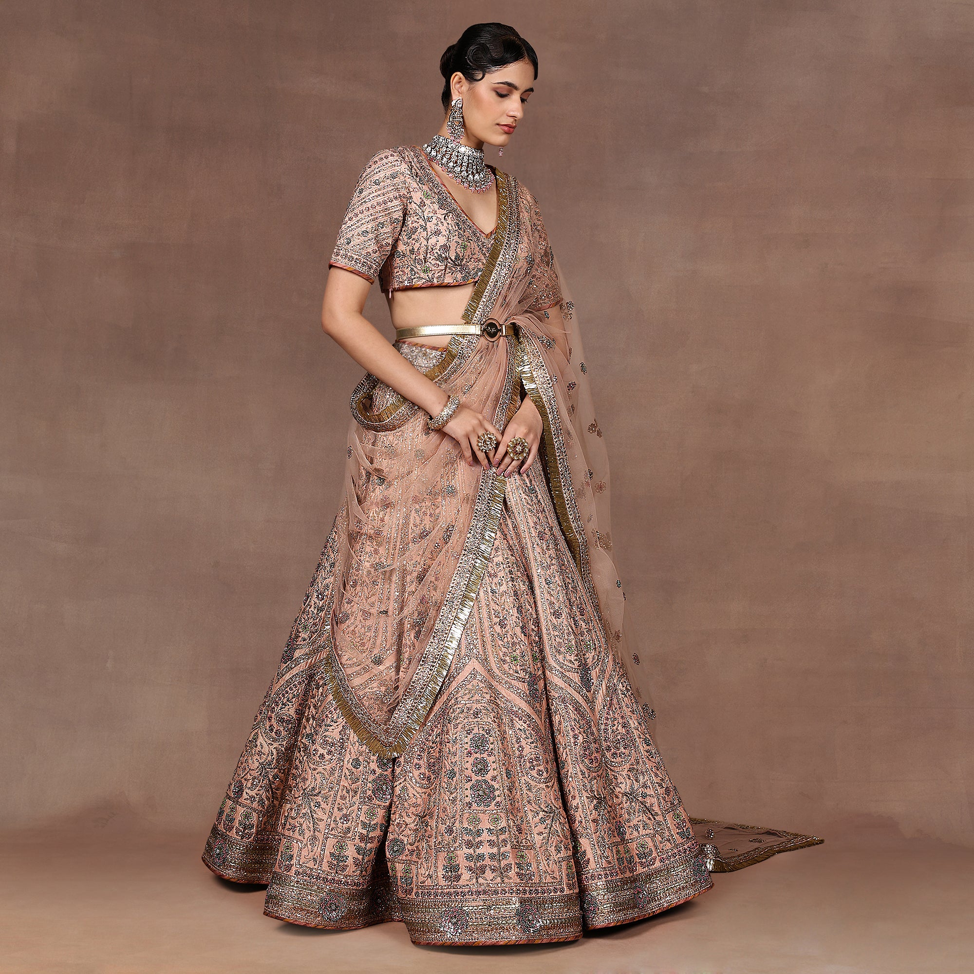 Rose Pink Lehenga Set | EAST