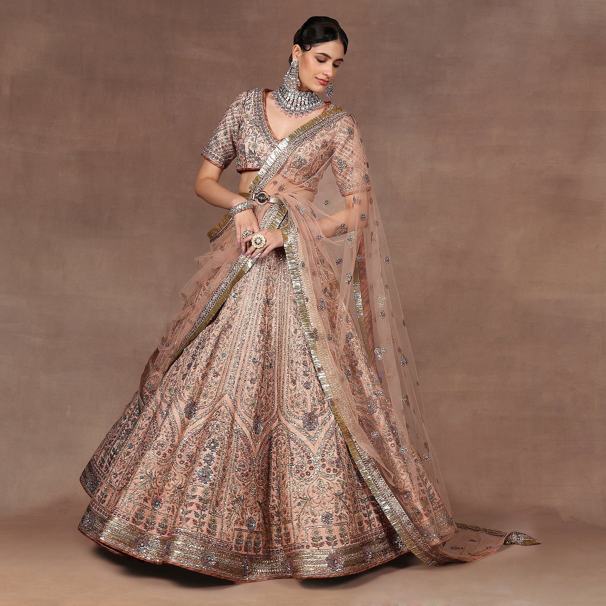 Rose Pink Lehenga Set | EAST