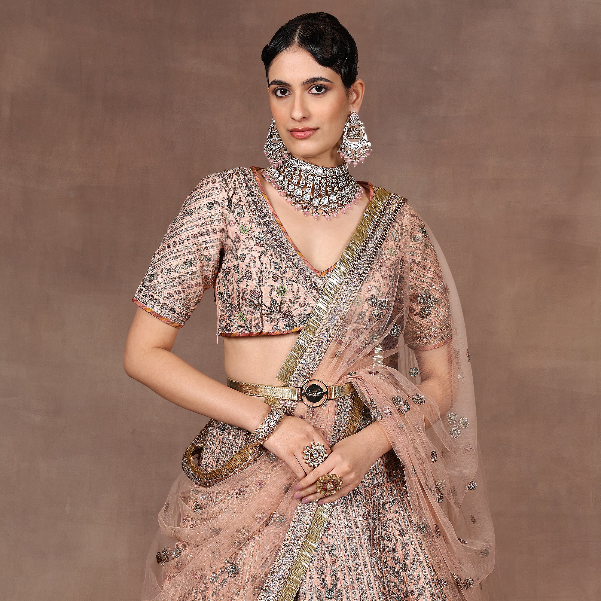 Rose Pink Lehenga Set | EAST