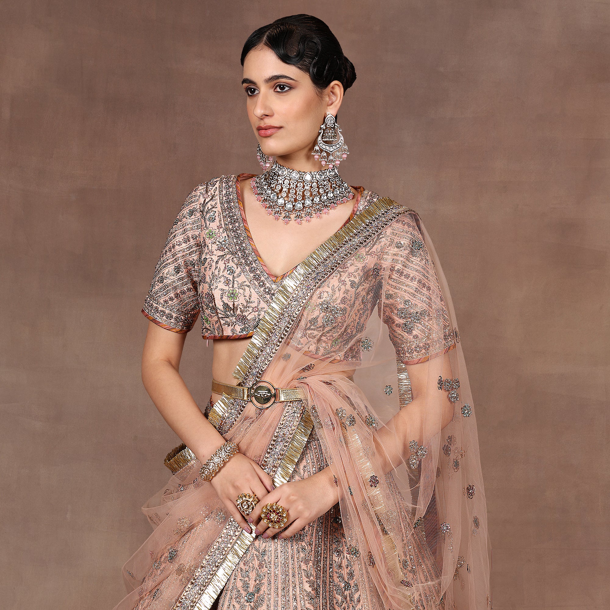 Rose Pink Lehenga Set | EAST