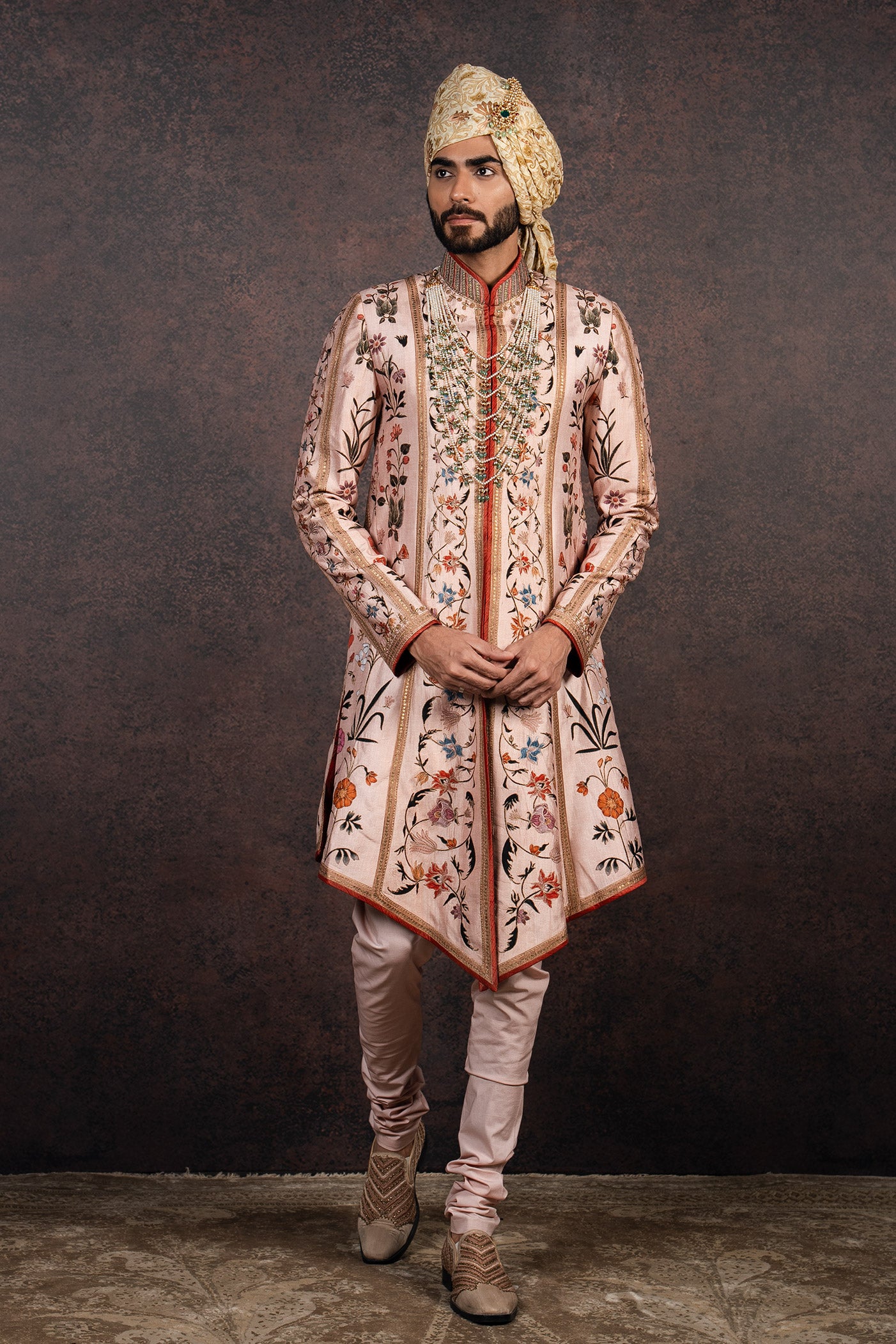 Rose Pink Sherwani Set | MURAQQA