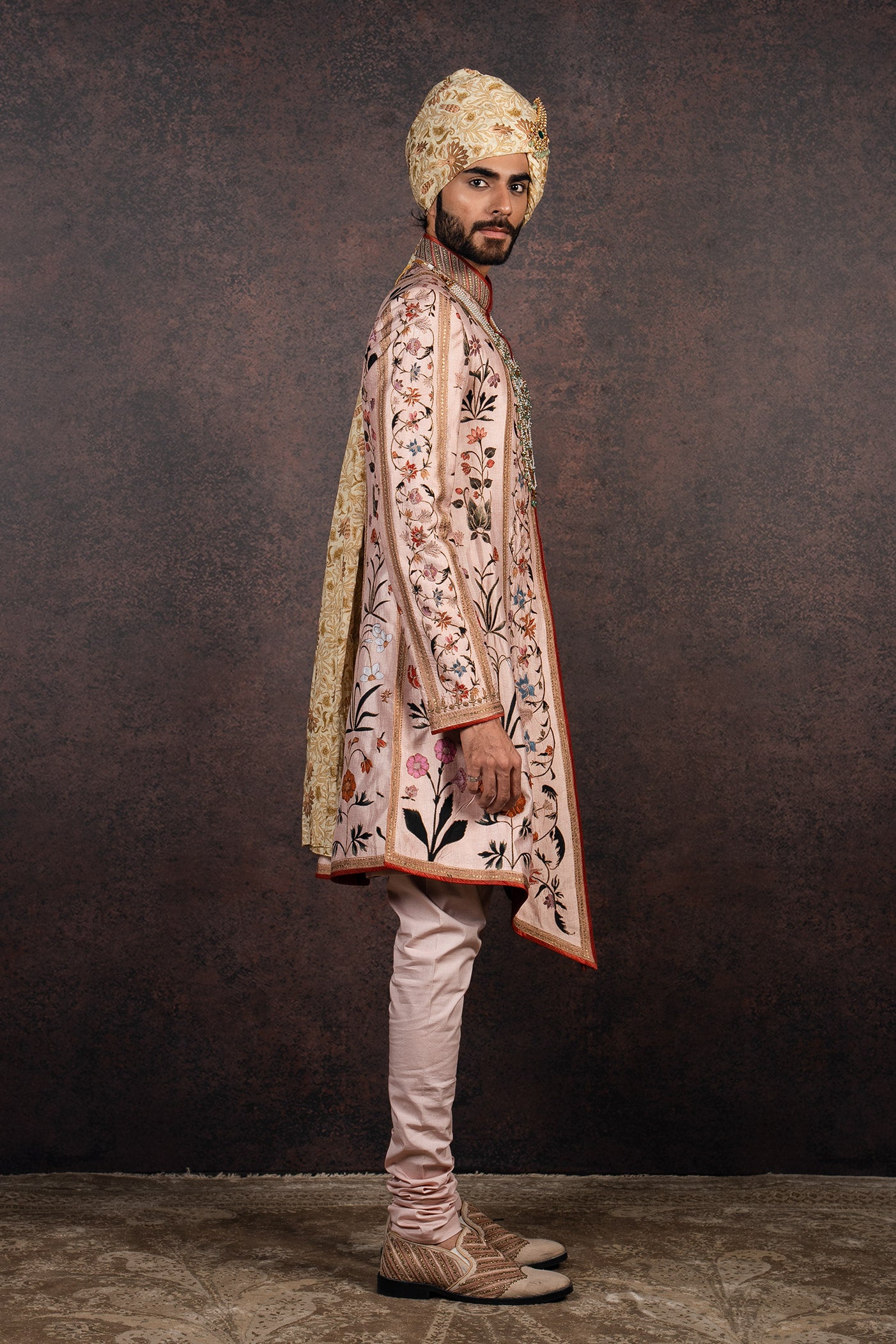Rose Pink Sherwani Set | MURAQQA