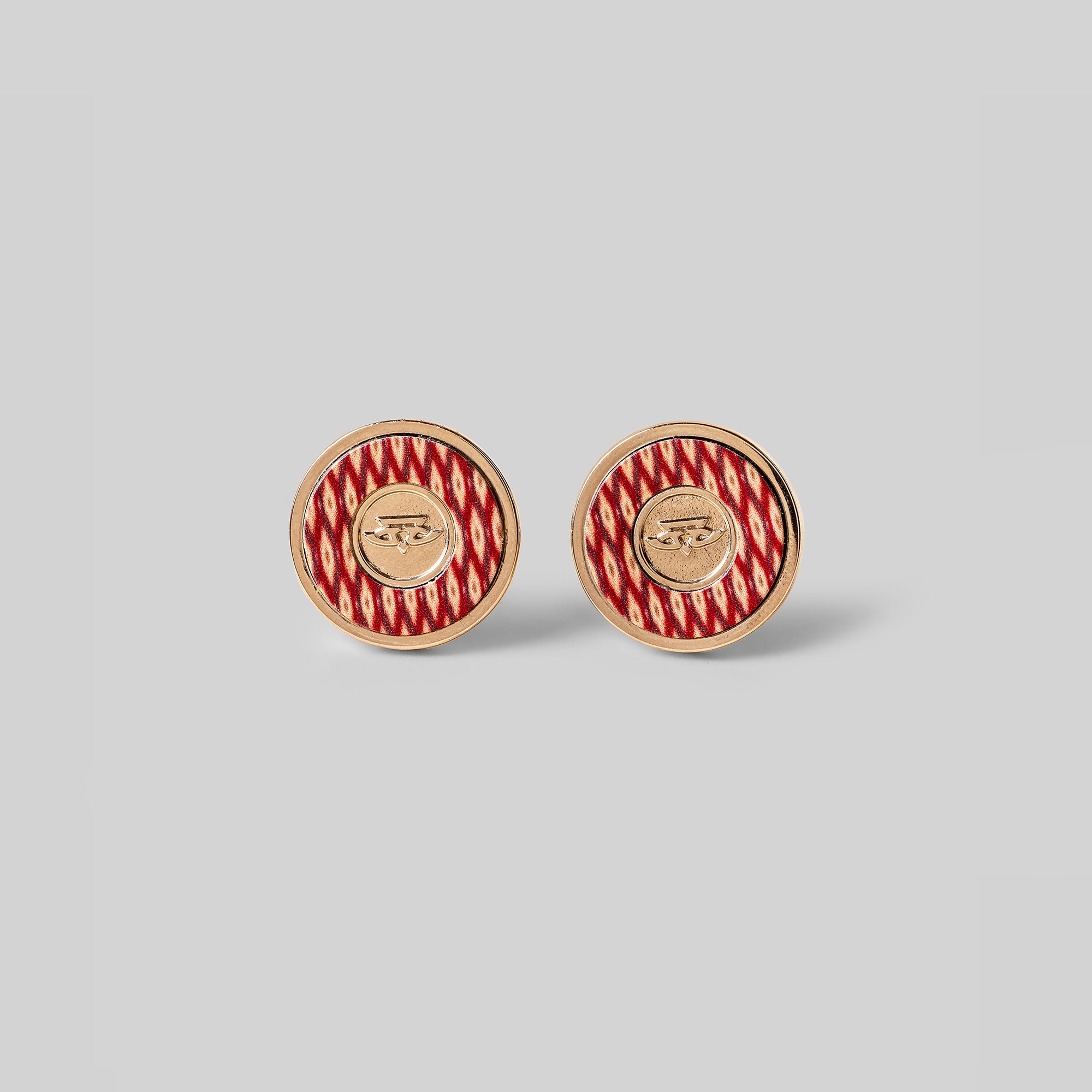 Rust Red Nomade Cufflinks