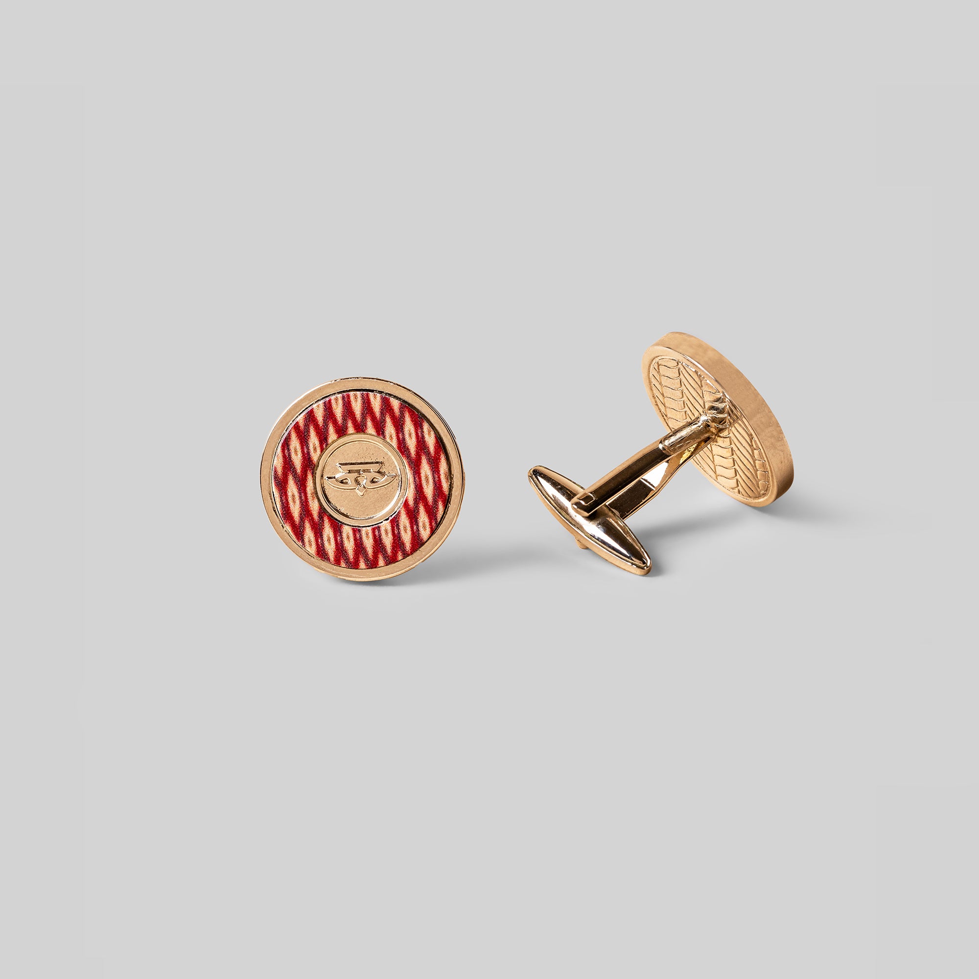 Rust Red Nomade Cufflinks
