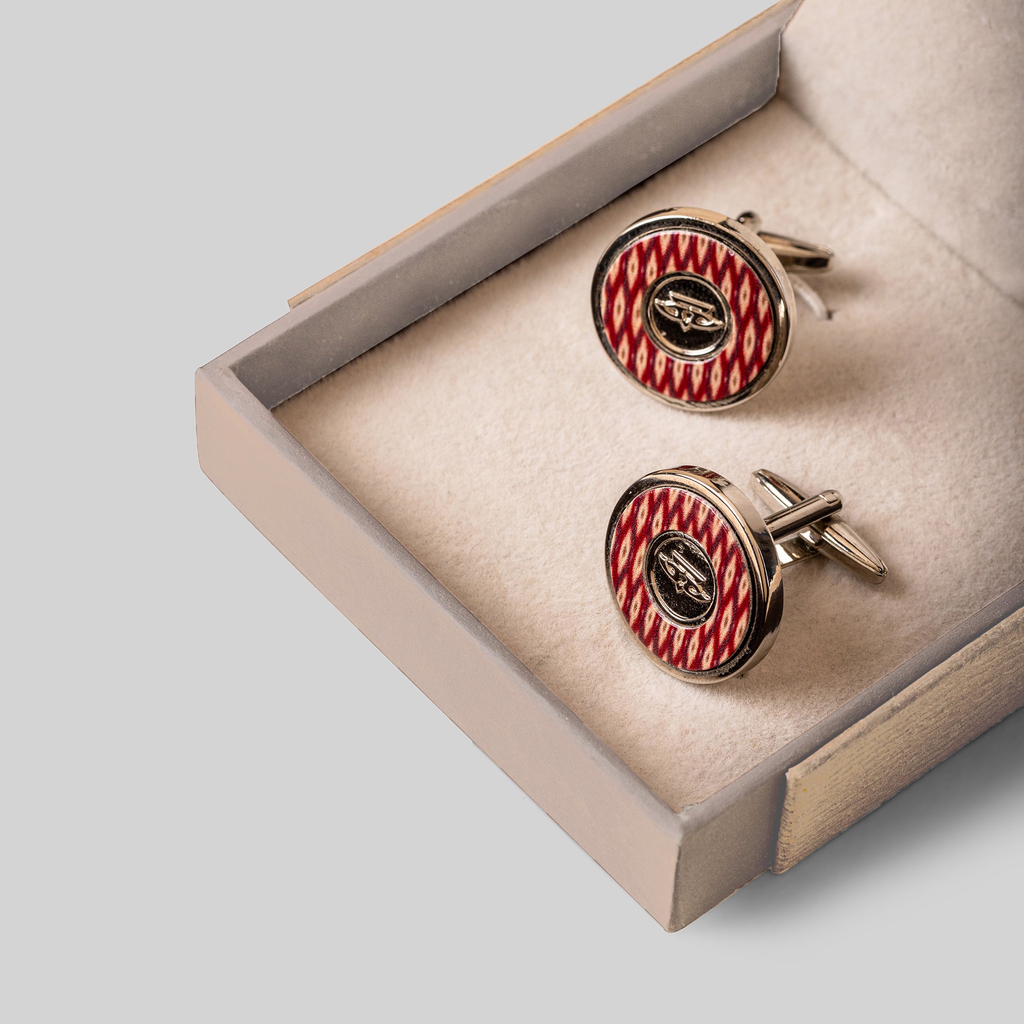 Rust Red Nomade Cufflinks
