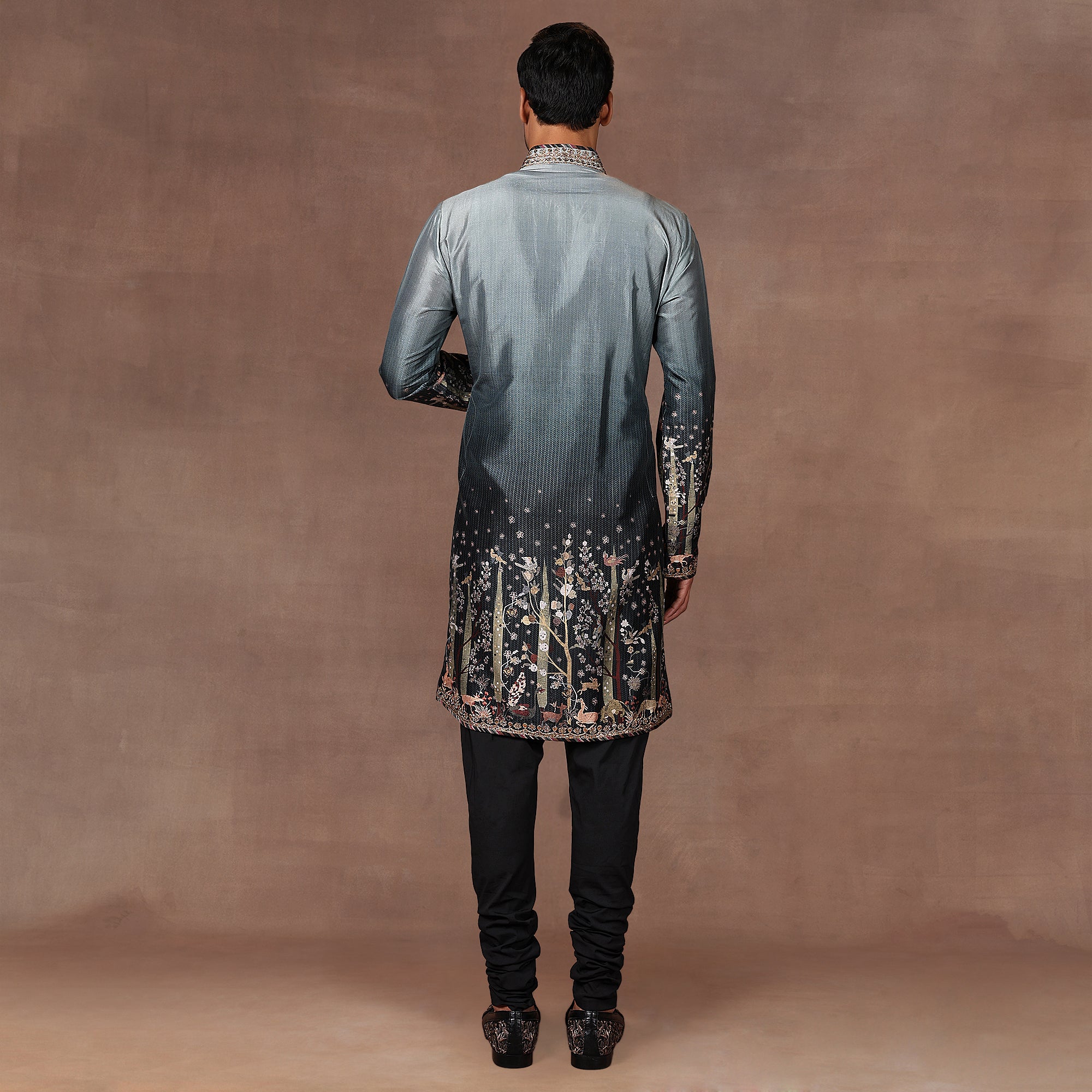 Sage - Emerald Ombre Kurta Set | EAST