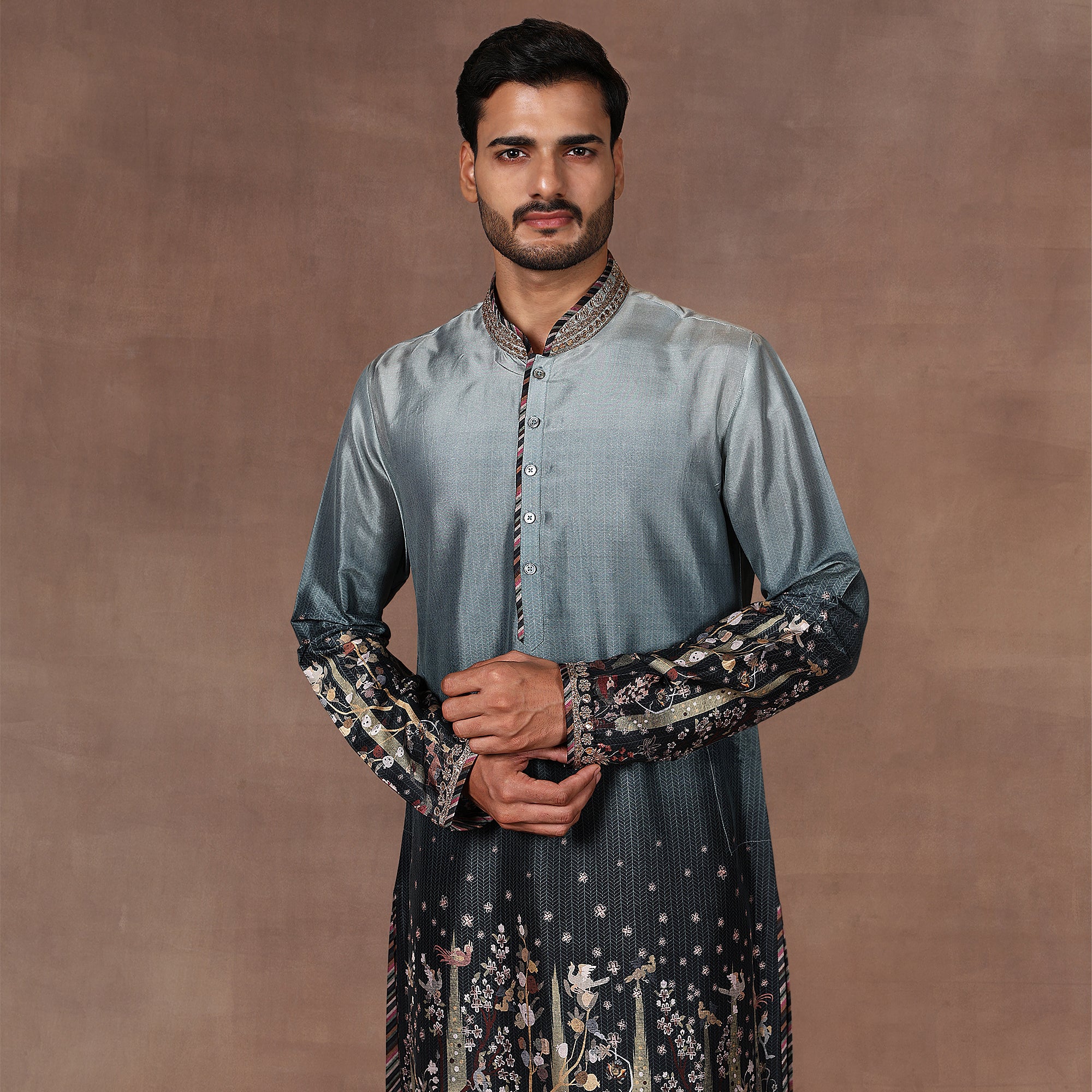 Sage - Emerald Ombre Kurta Set | EAST