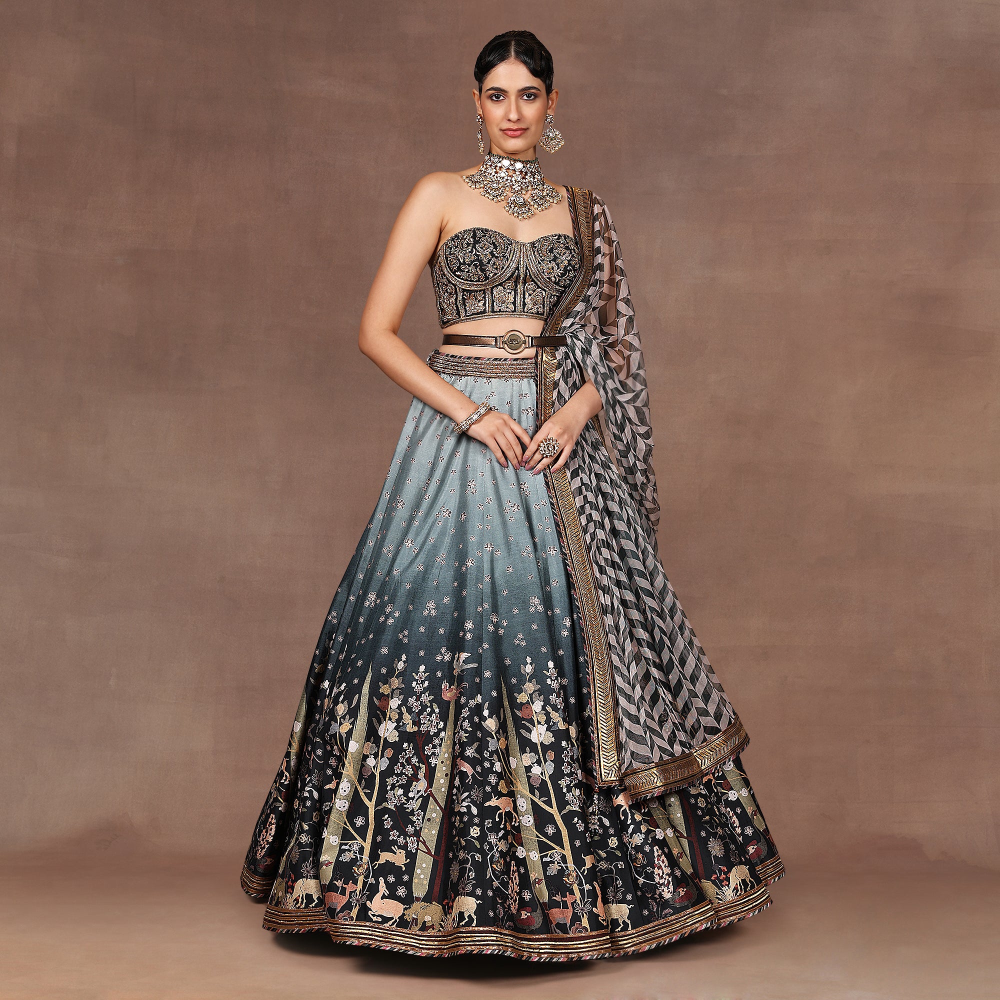 Sage - Emerald Ombre Skirt Set | EAST