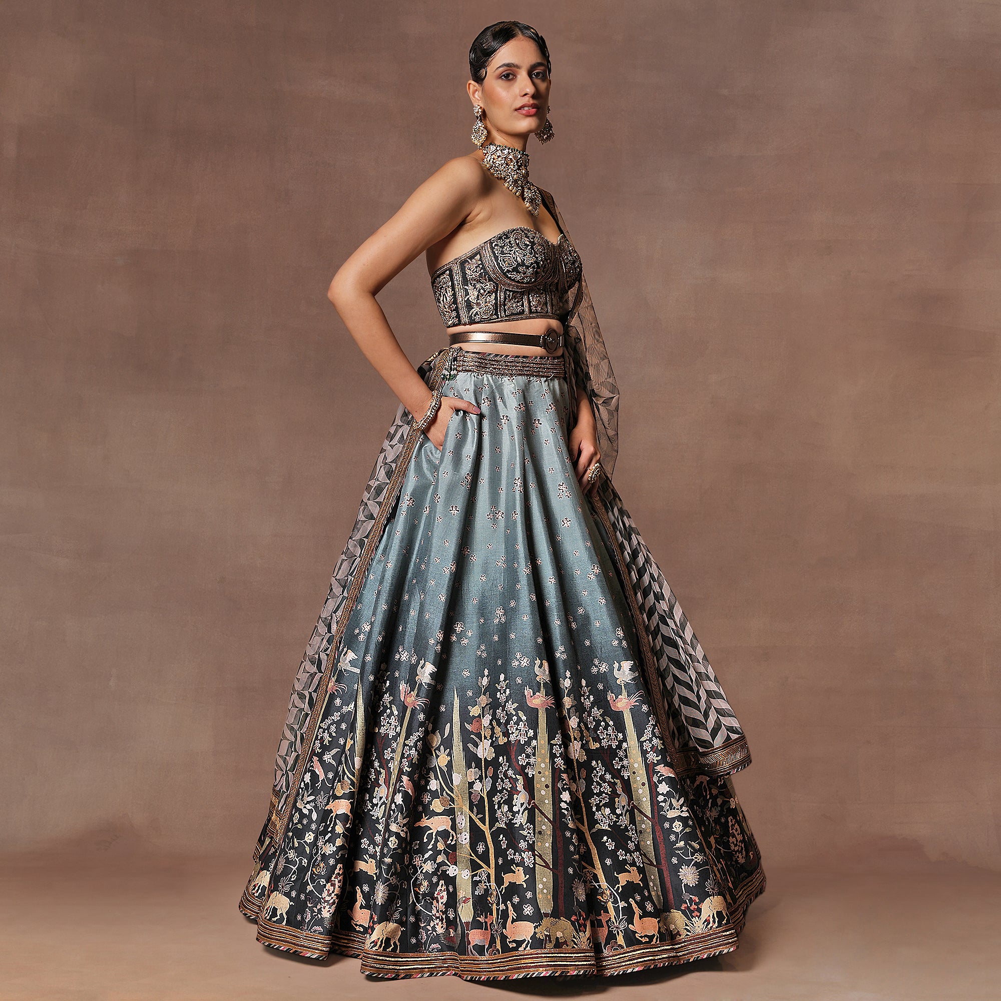 Sage - Emerald Ombre Skirt Set | EAST