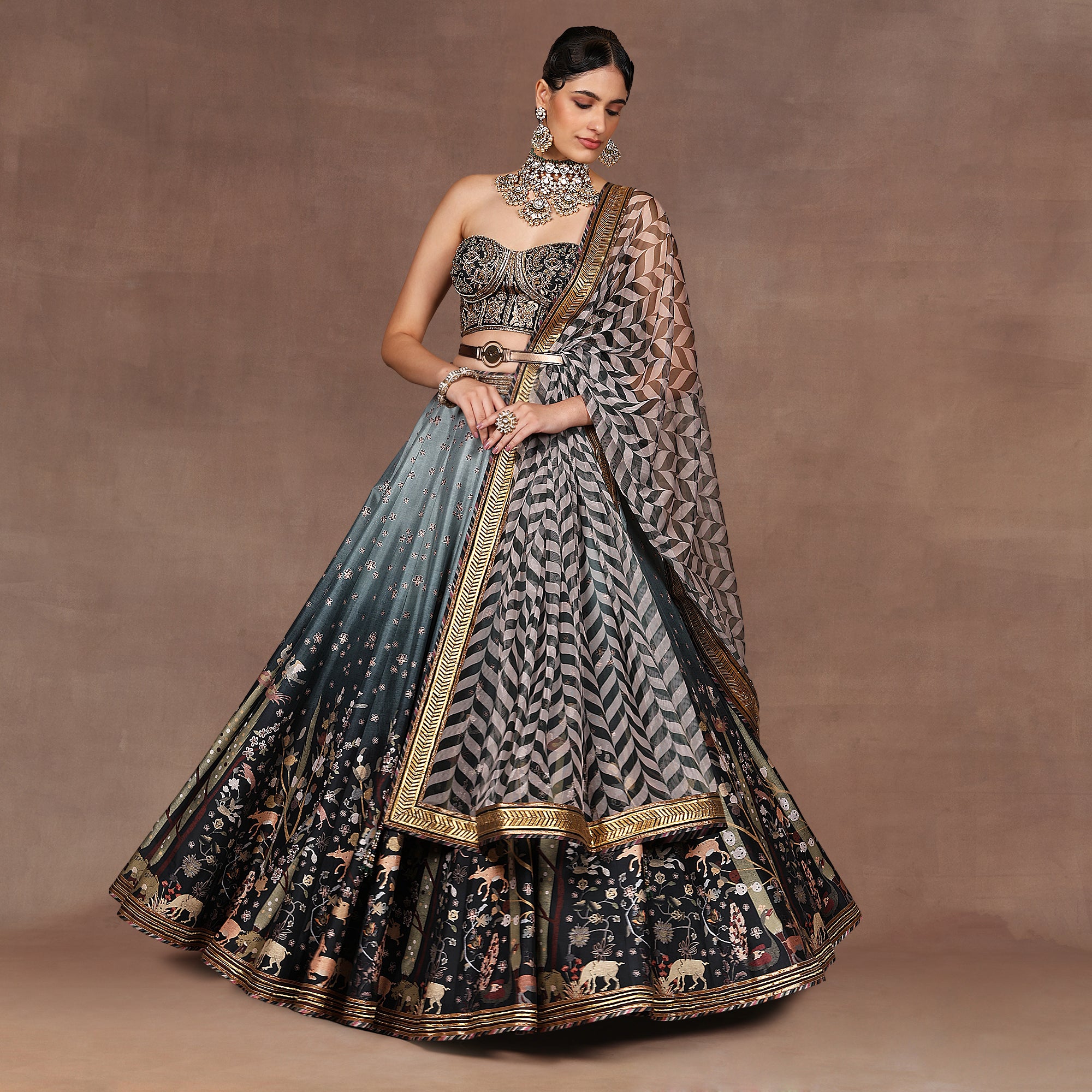 Sage - Emerald Ombre Skirt Set | EAST