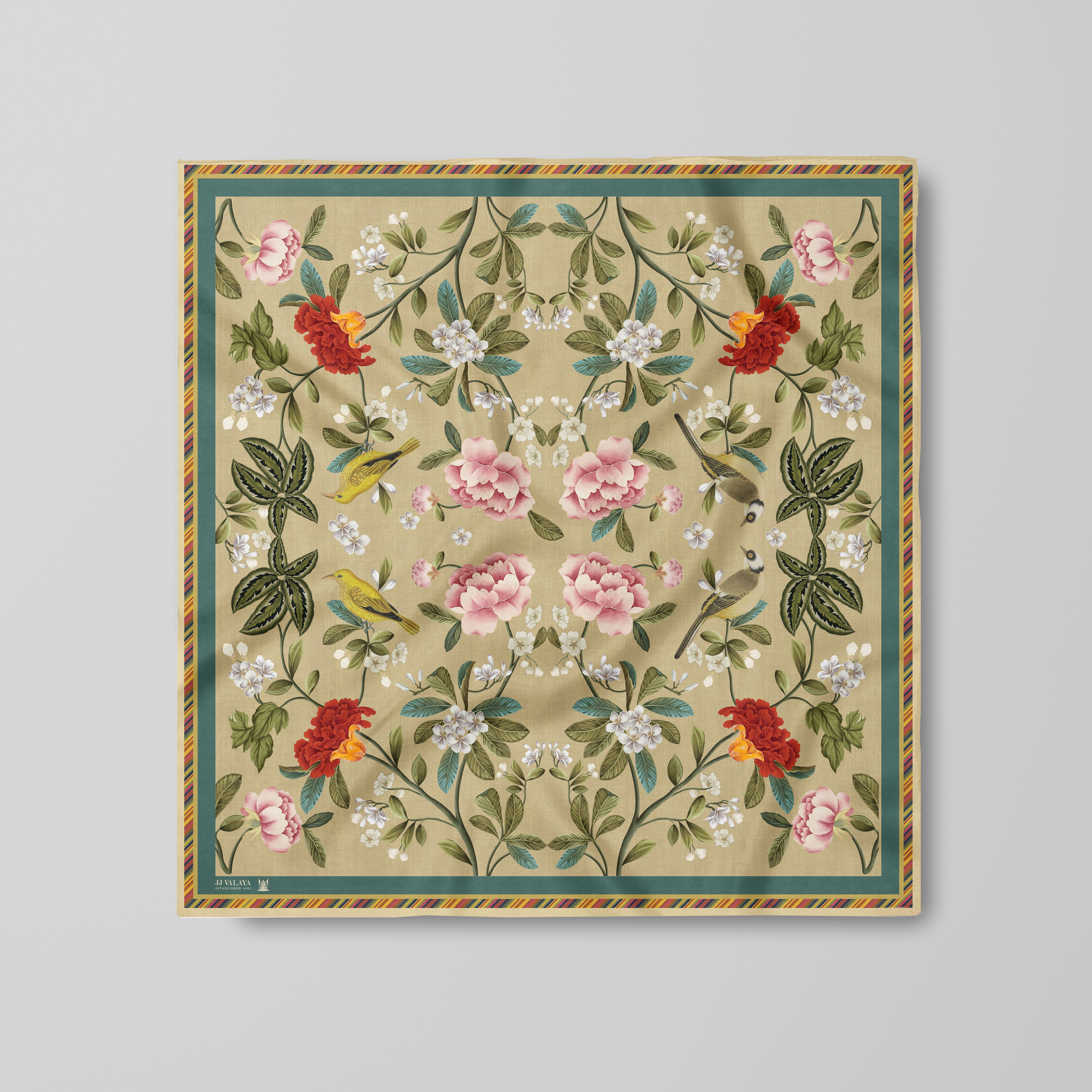 Sage Green Printed Scarf