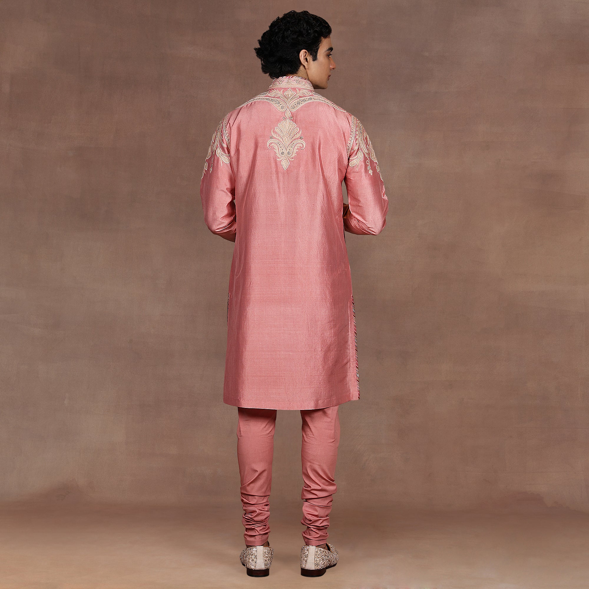 Salmon Pink Kurta Set | EAST