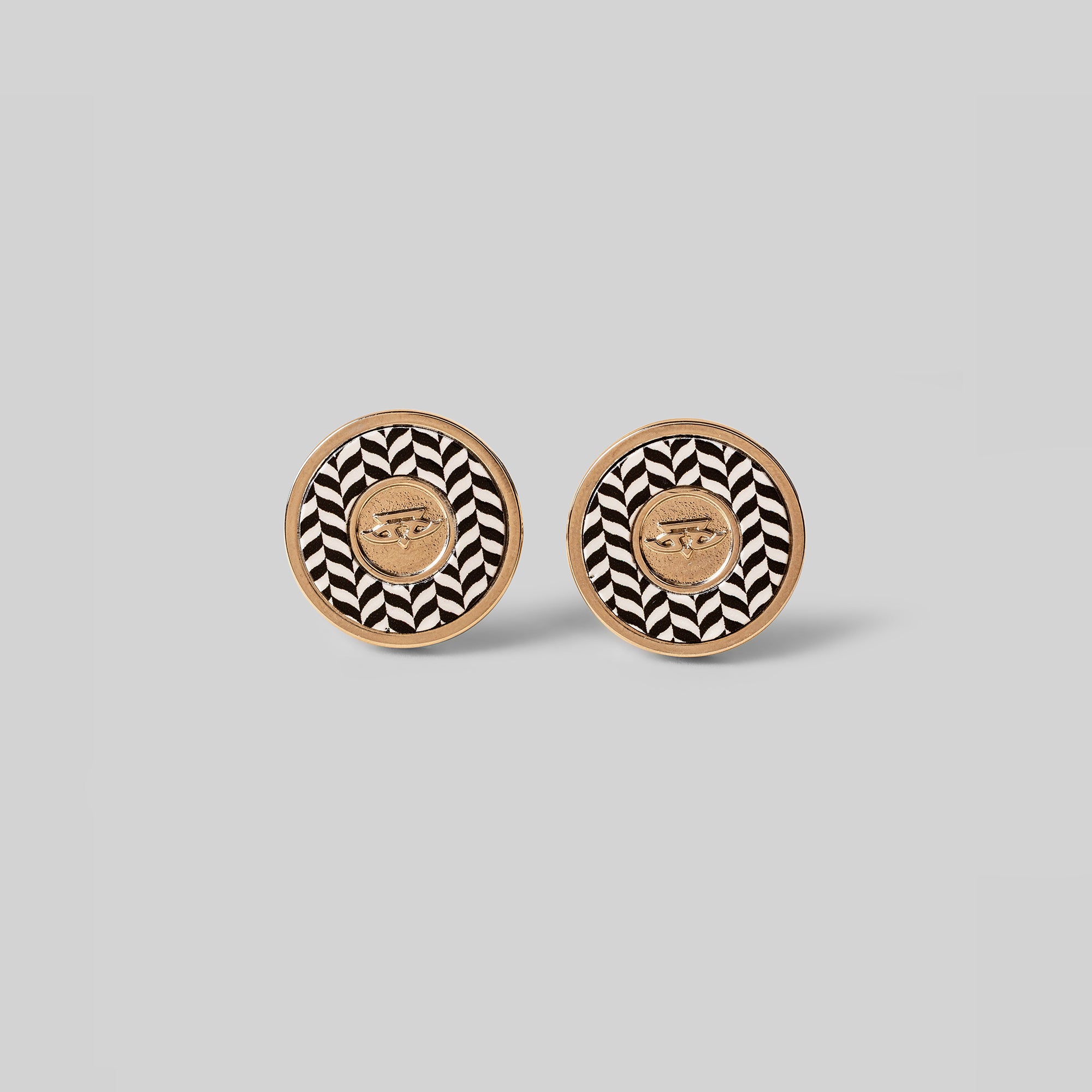 Shifting Leaves Chevron Cufflinks