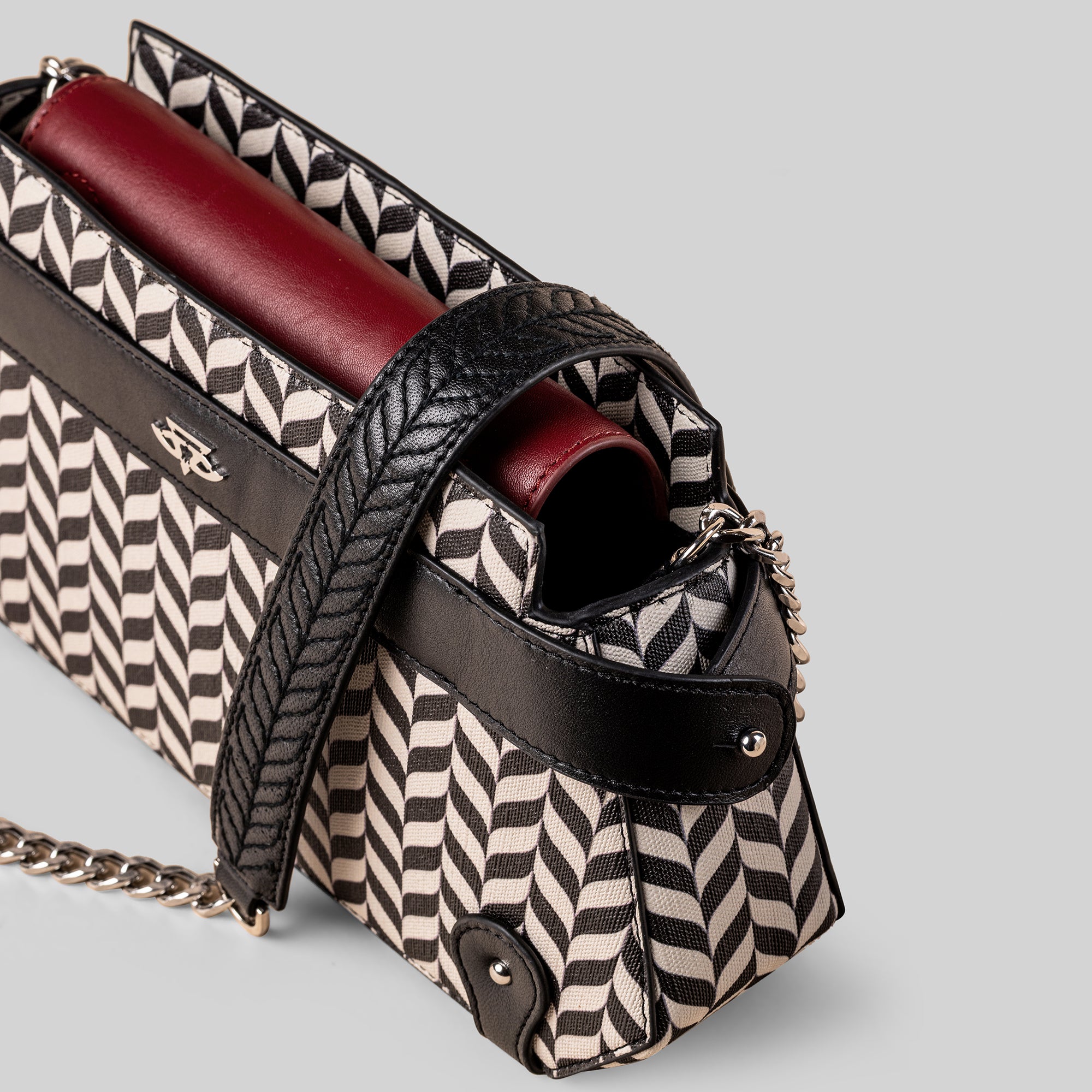 Signature Shifting Leaves Chevron Clutch Bag