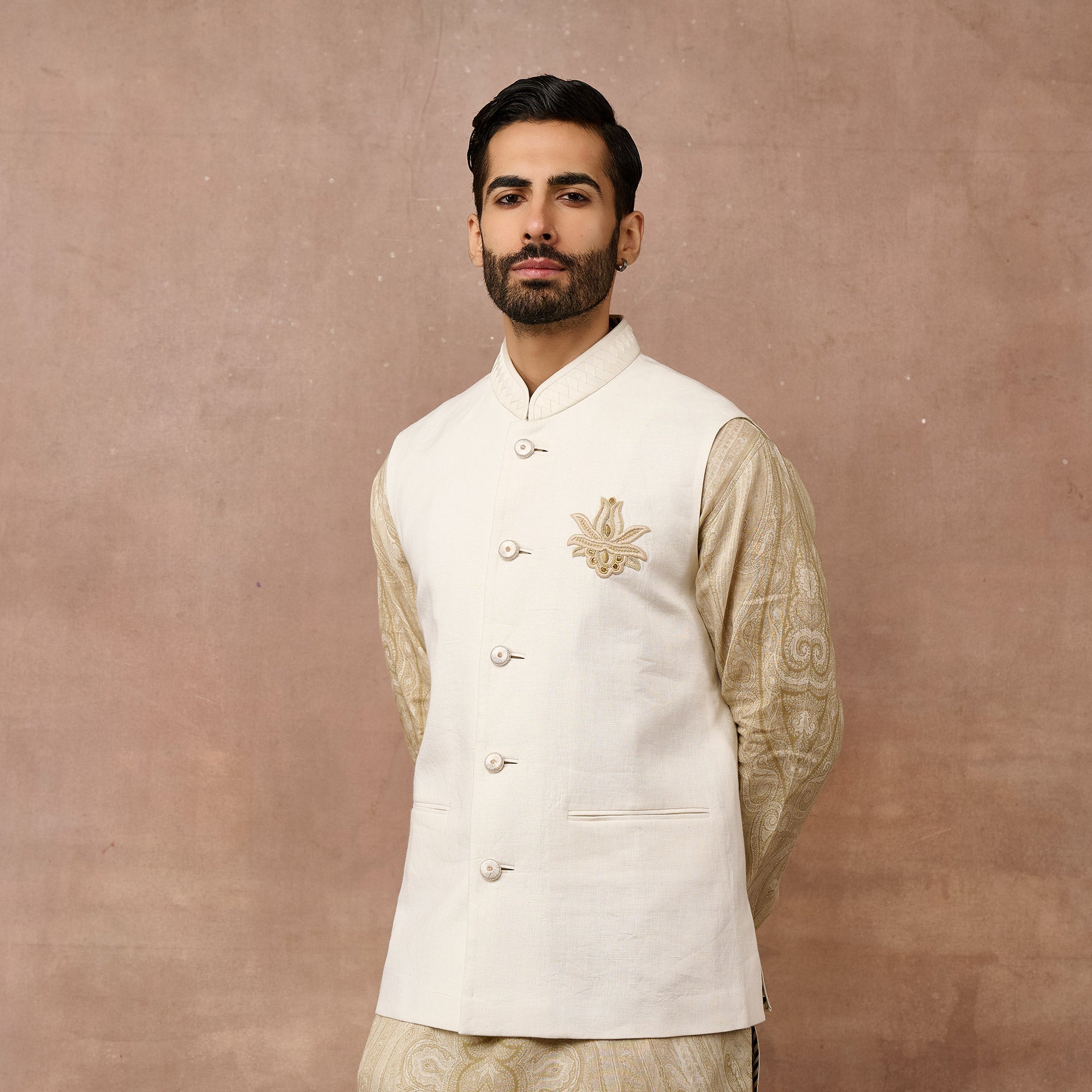 Soft Ivory Nehru Jacket | EAST