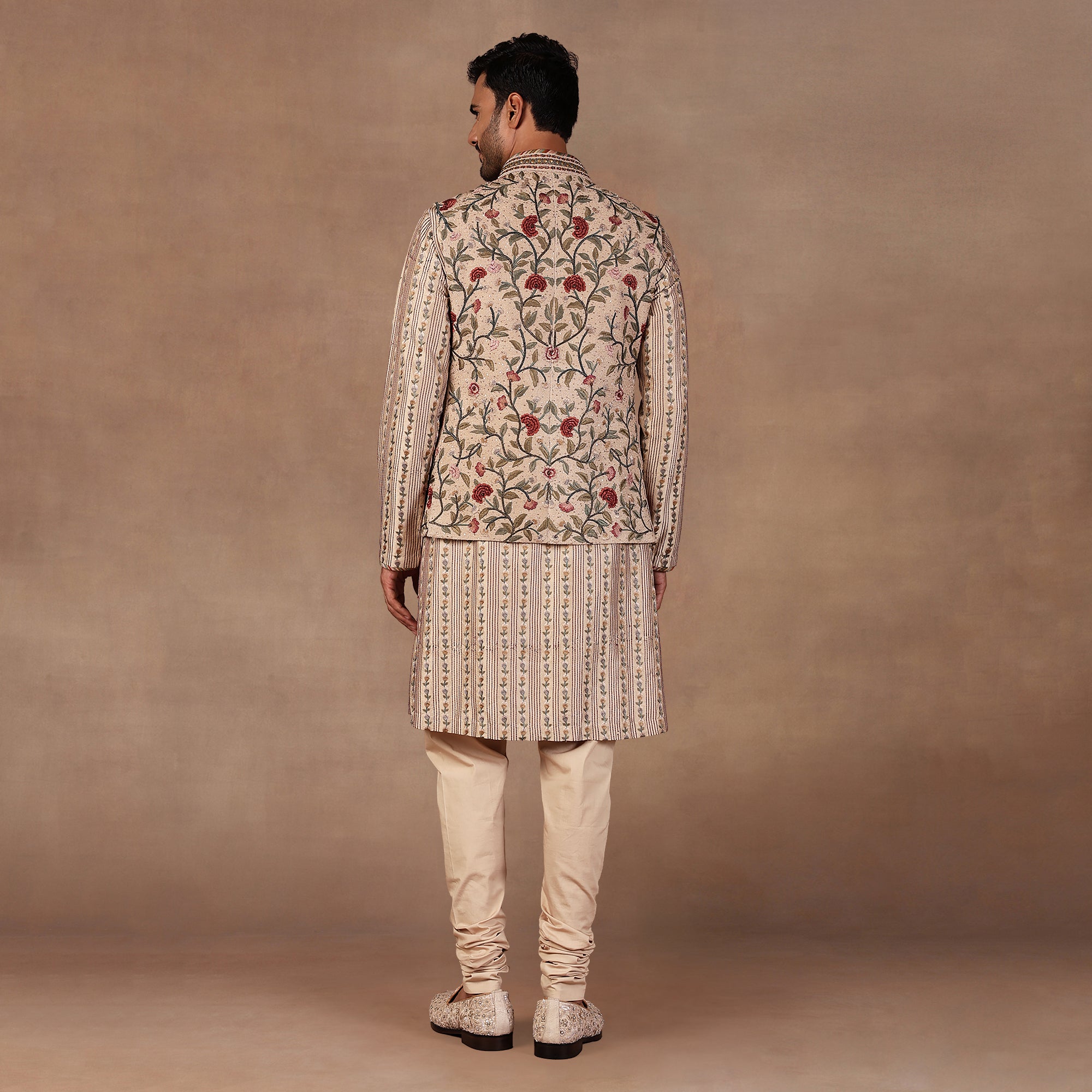 Soft Pink Nehru Jacket Set | EAST