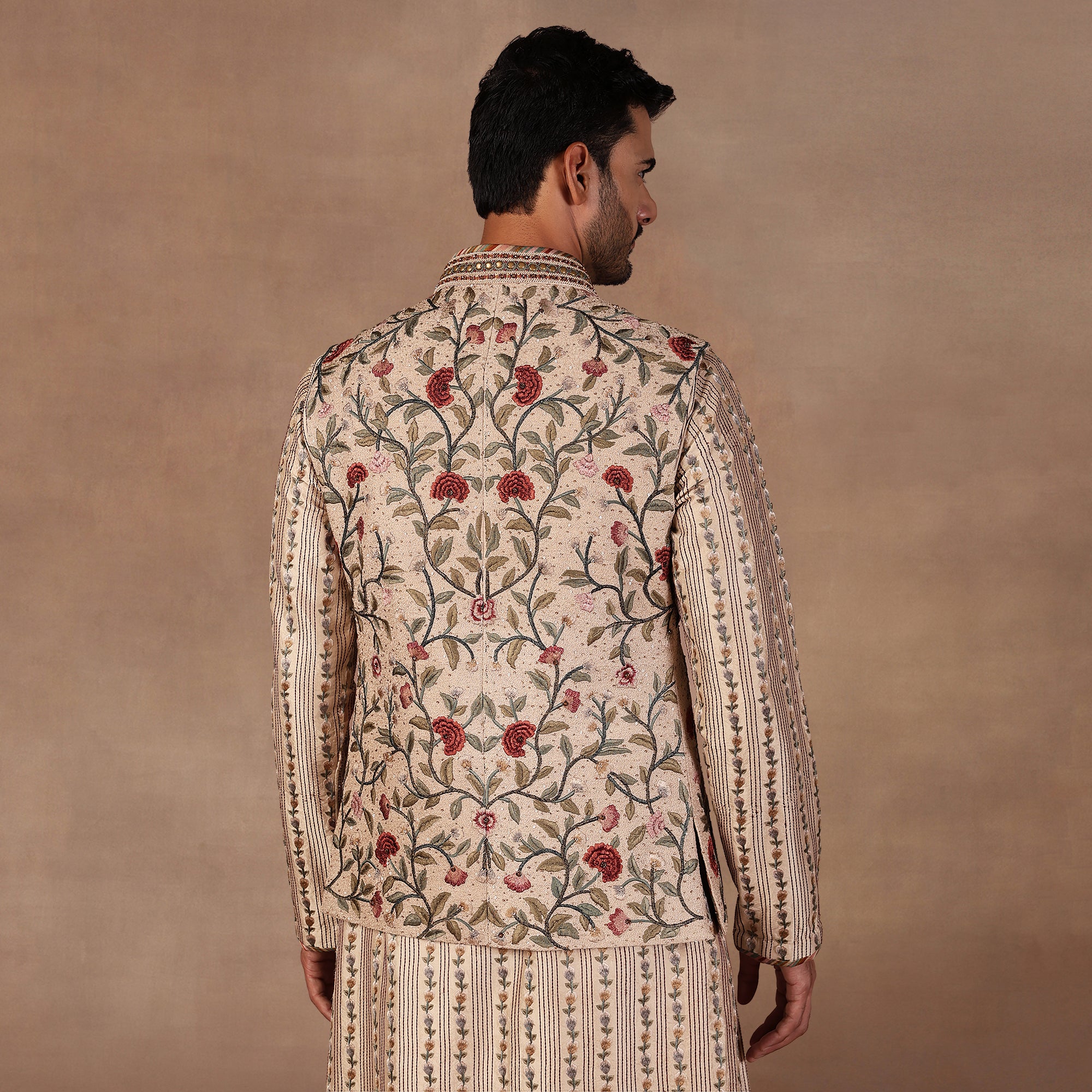 Soft Pink Nehru Jacket Set | EAST