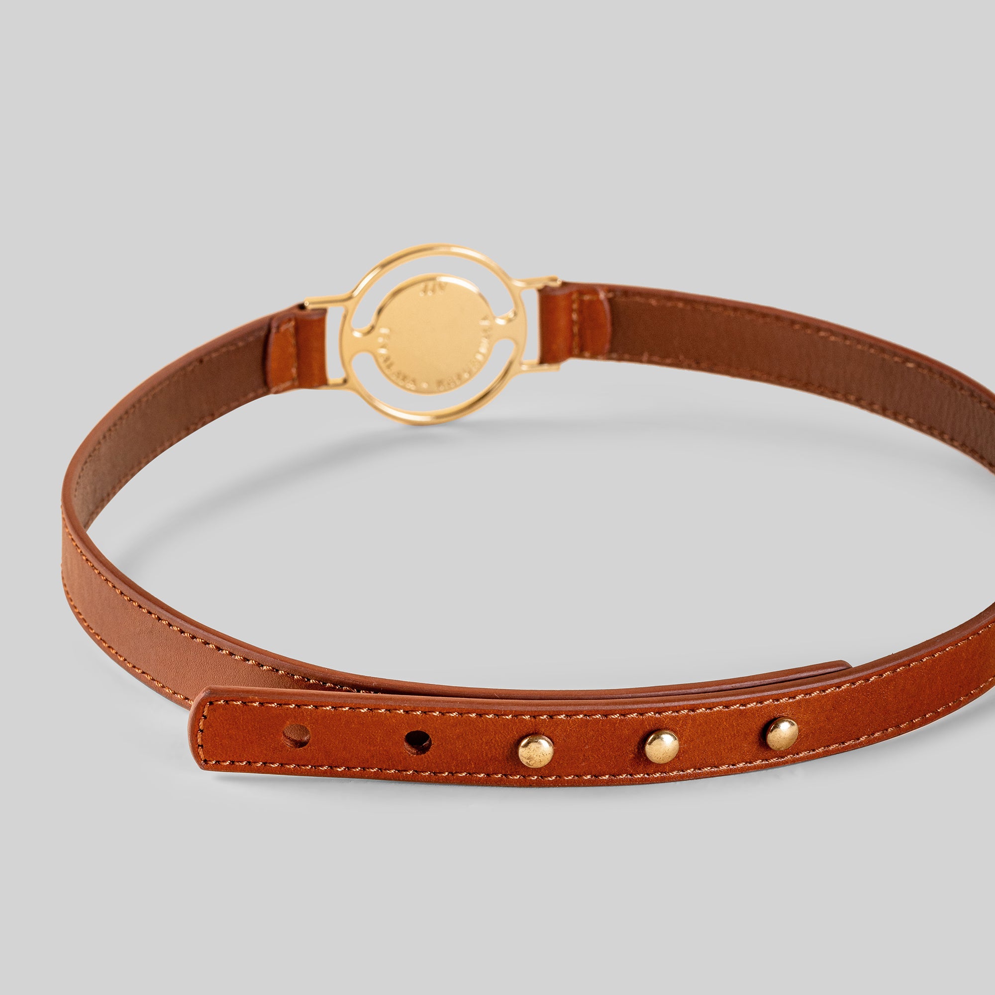Tan Phoenix Mini Sphere Belt