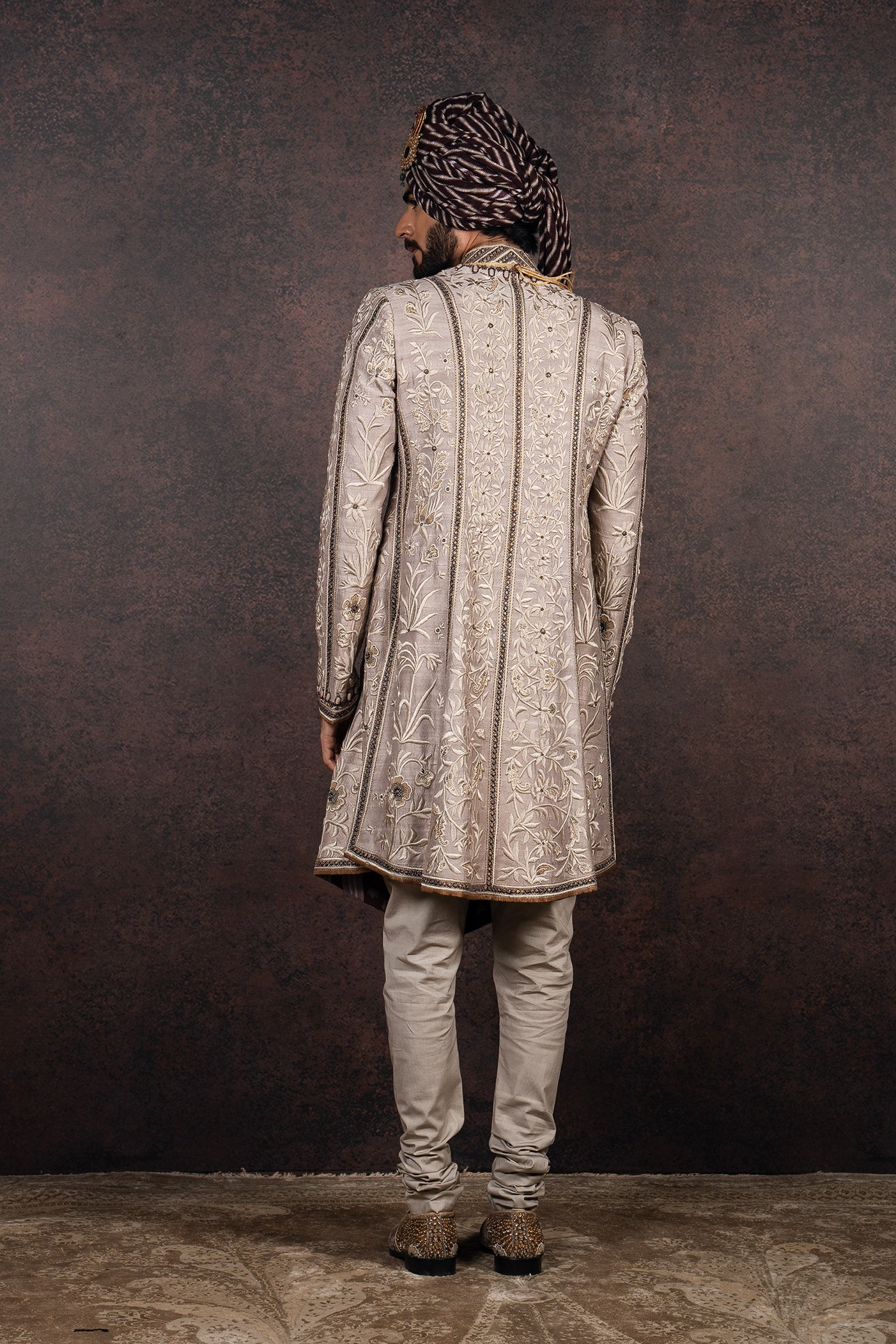 Taupe Sherwani Set | MURAQQA
