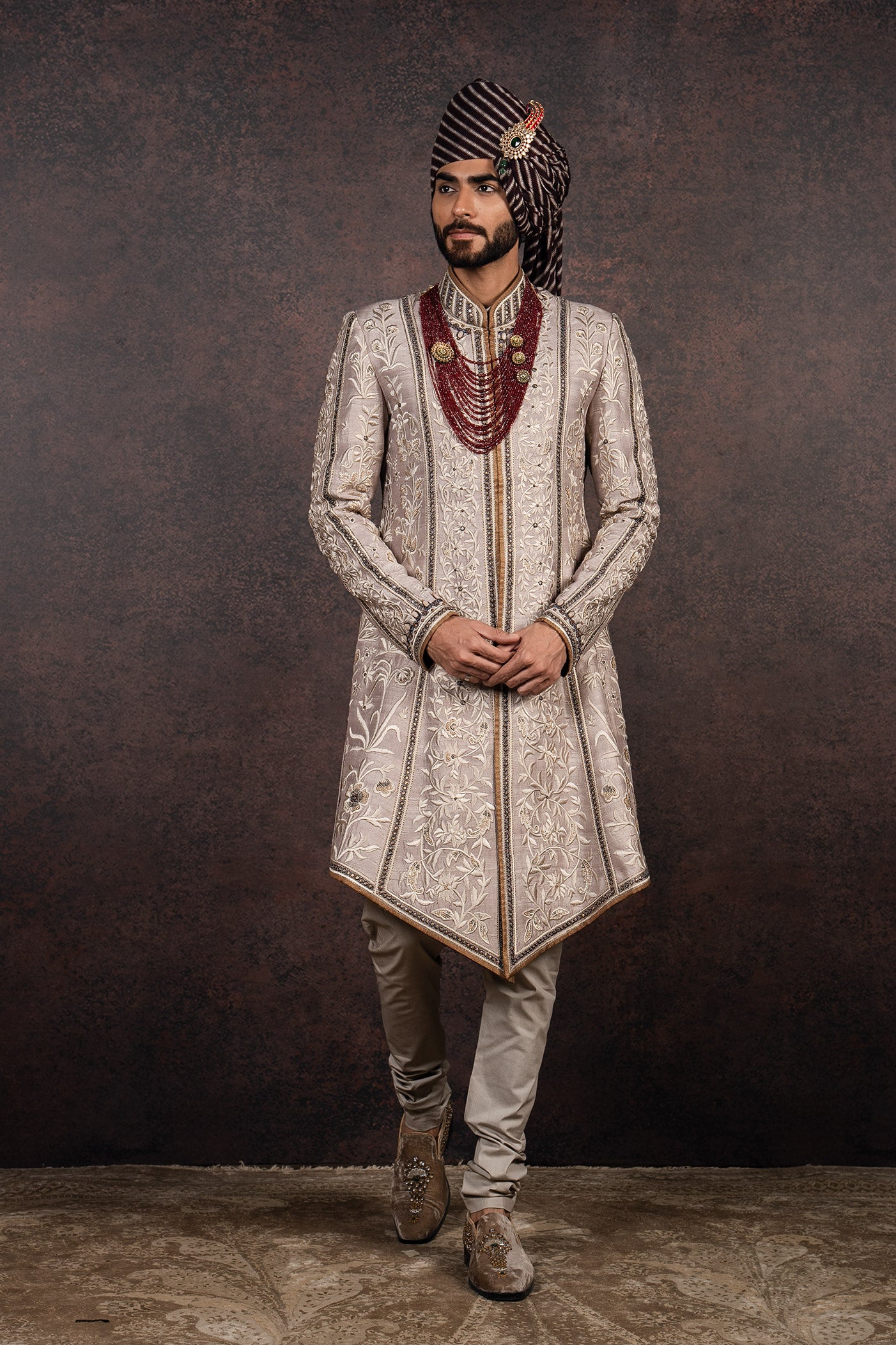 Taupe Sherwani Set | MURAQQA