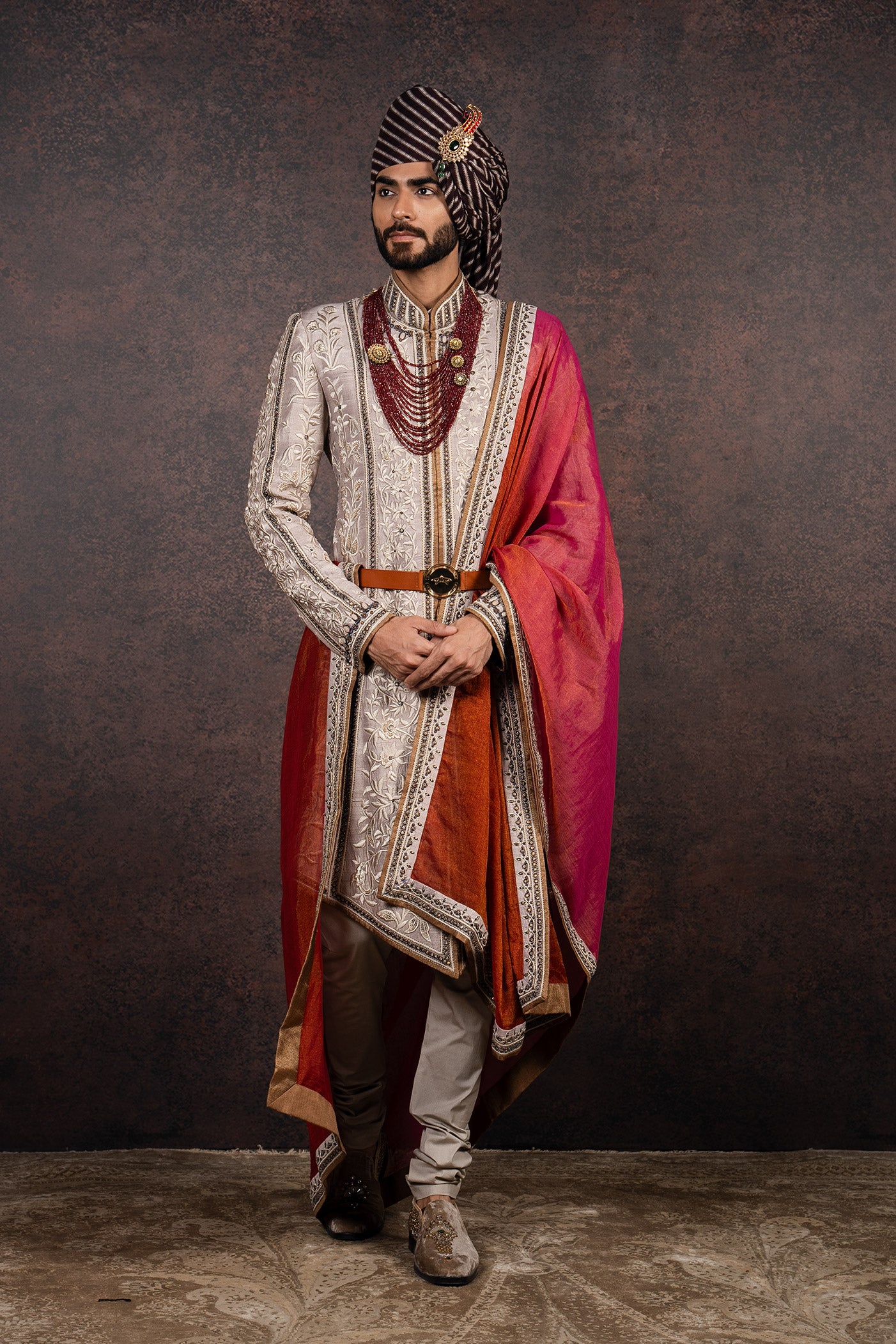 Taupe Sherwani Set | MURAQQA