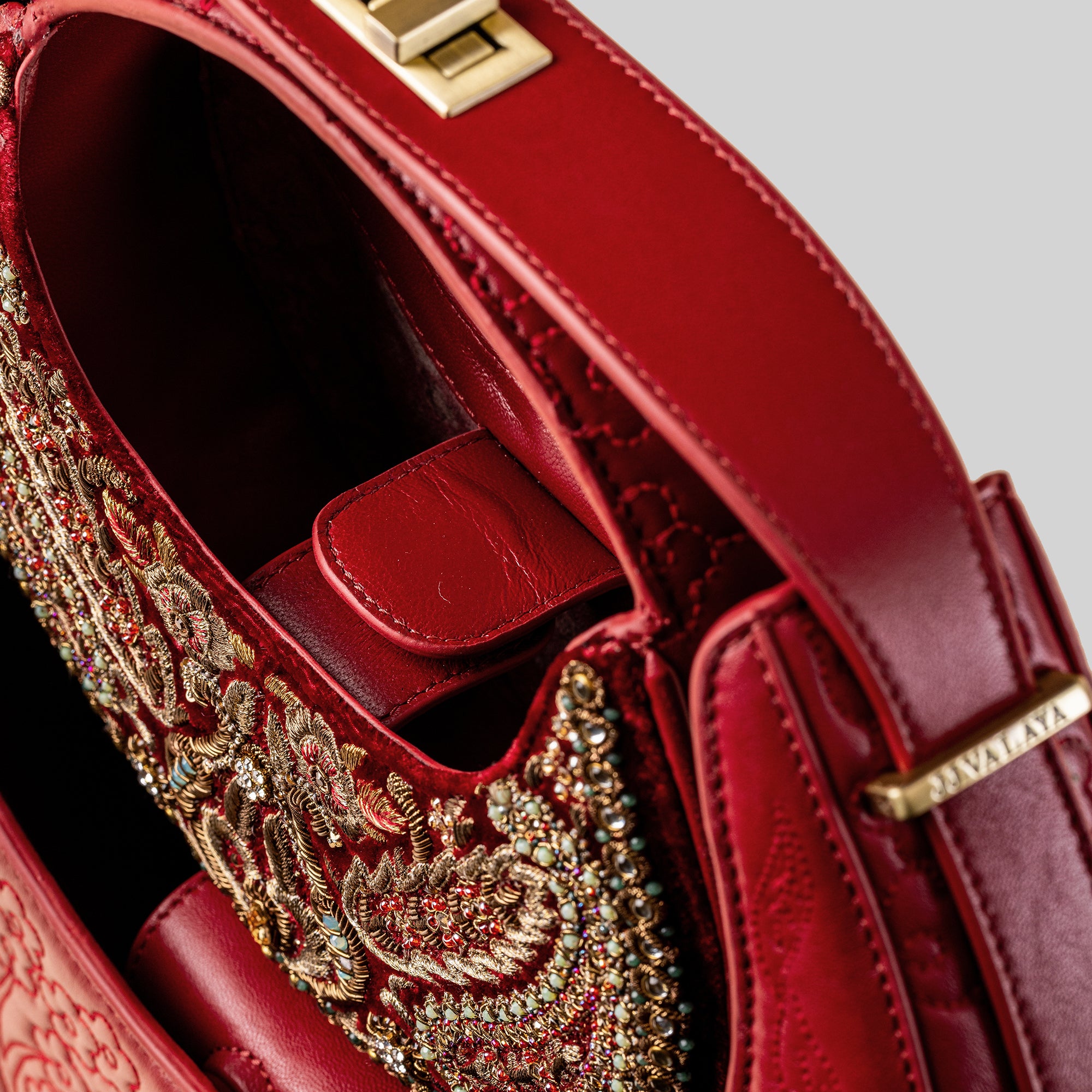 The Raj - The Jagjit Bag | Royal Red