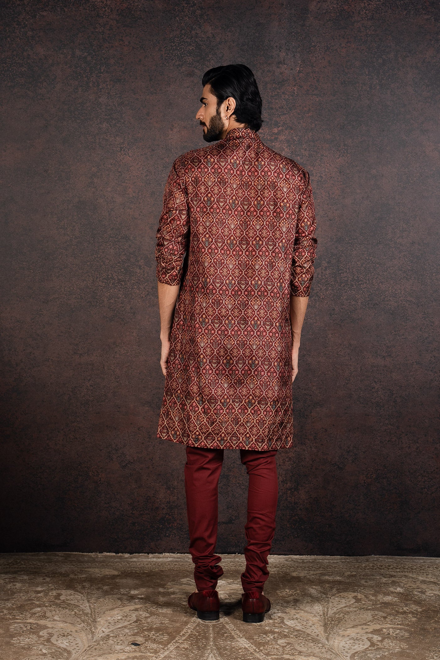 Vintage Maroon Kurta Set | MURAQQA