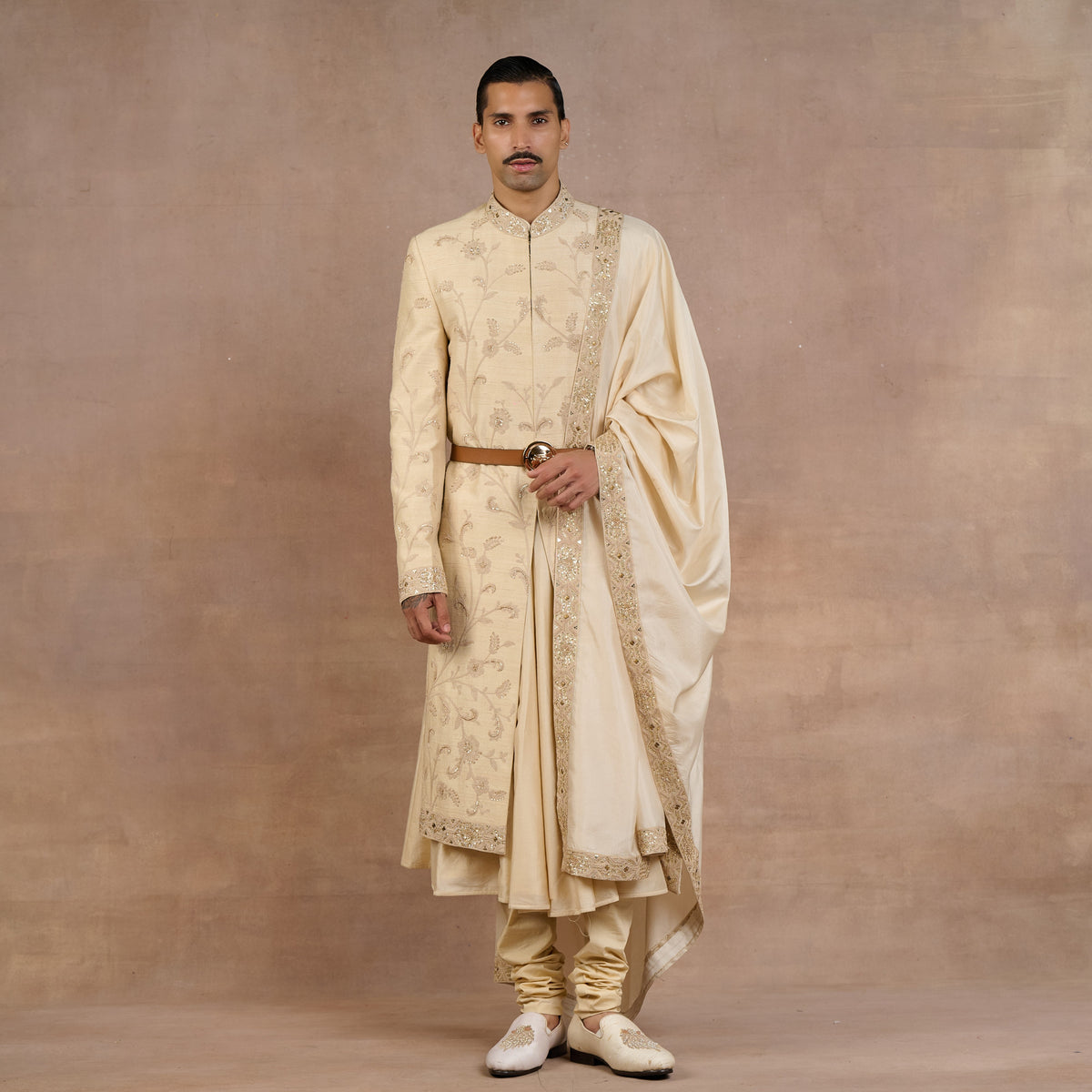 Pearl Ivory Sherwani Set | Siddi