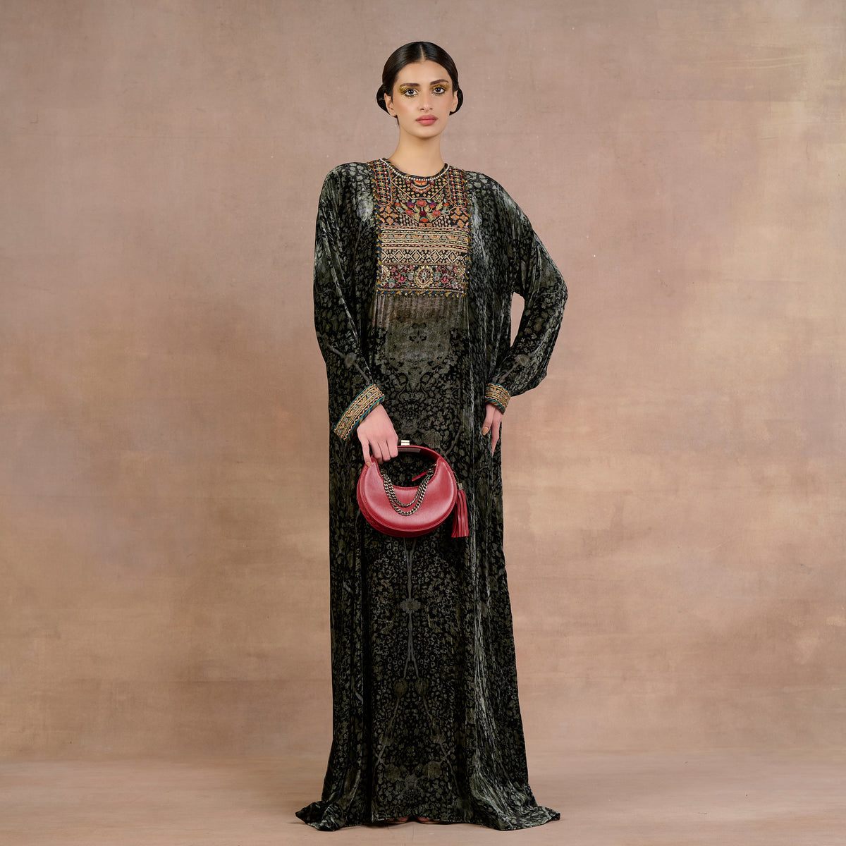 Noir - Emerald Kaftan | Siddi