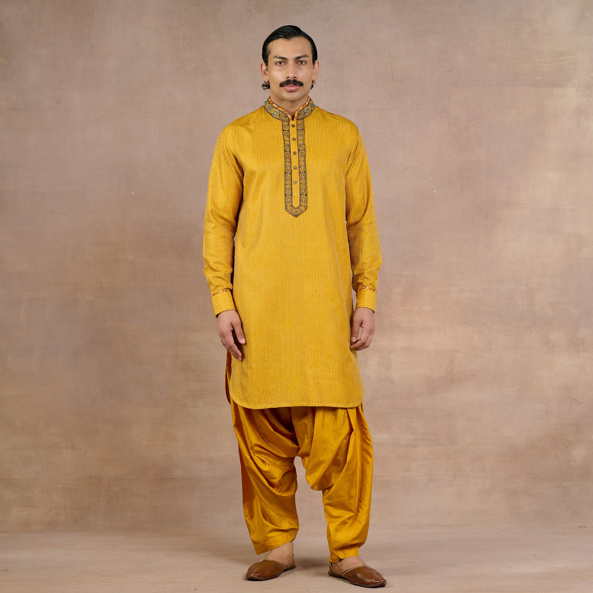 Ochre Yellow Kurta Set | Siddi