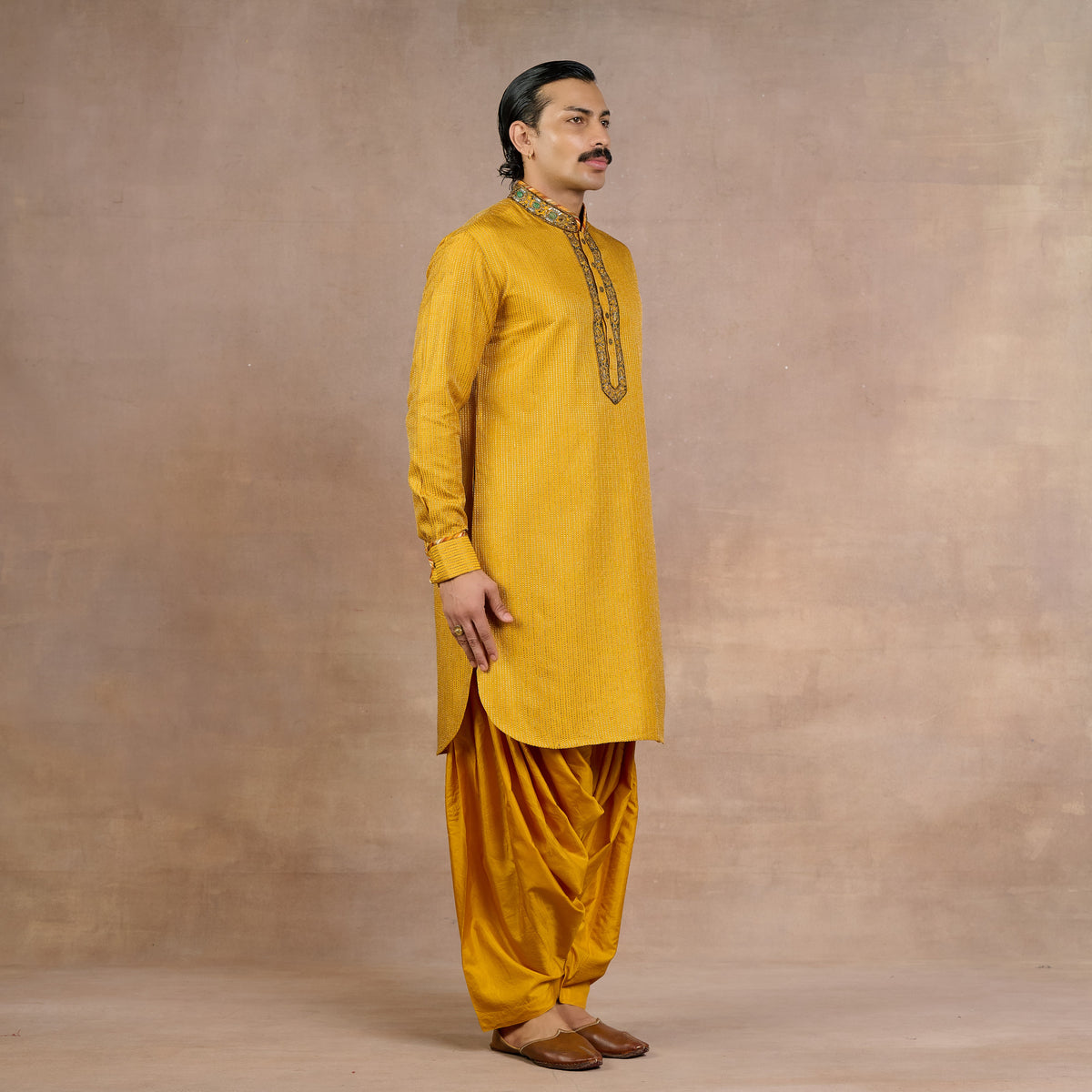 Ochre Yellow Kurta Set | Siddi