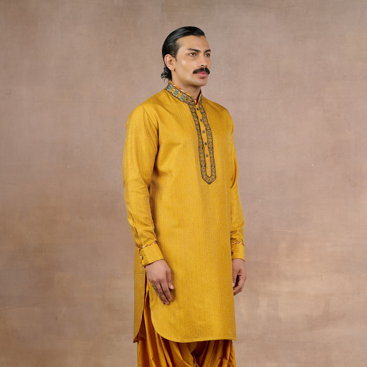 Ochre Yellow Kurta Set | Siddi