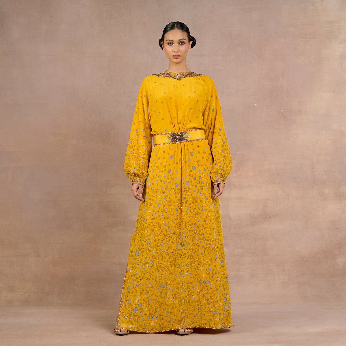 Bright Yellow Kaftan | Siddi